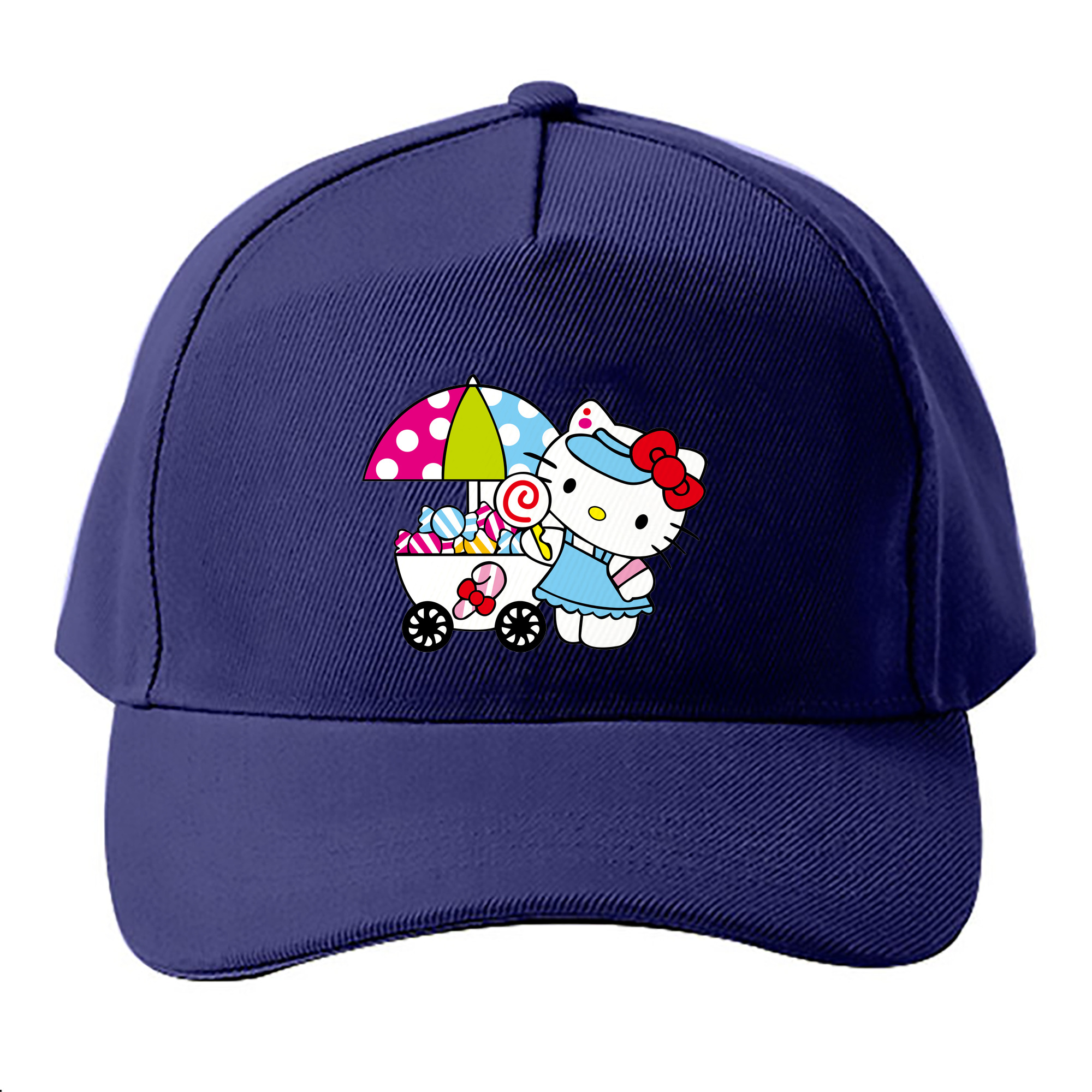 （画像用） Hello Kitty ハローキティ ベースボールキャップ 綿100％ 男女兼用 帽子 スポーツ