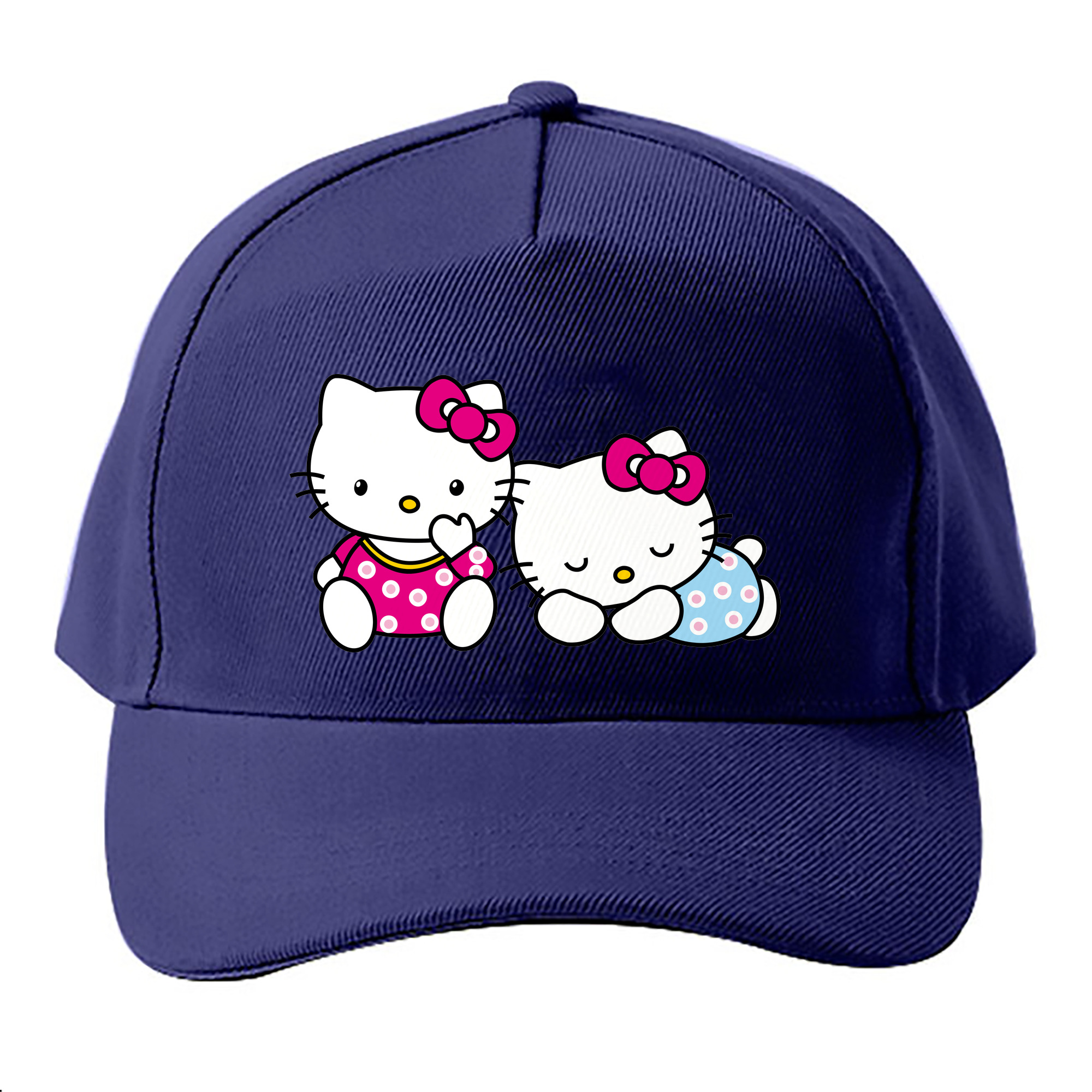 （画像用） Hello Kitty ハローキティ ベースボールキャップ 綿100％ 男女兼用 帽子 スポーツ