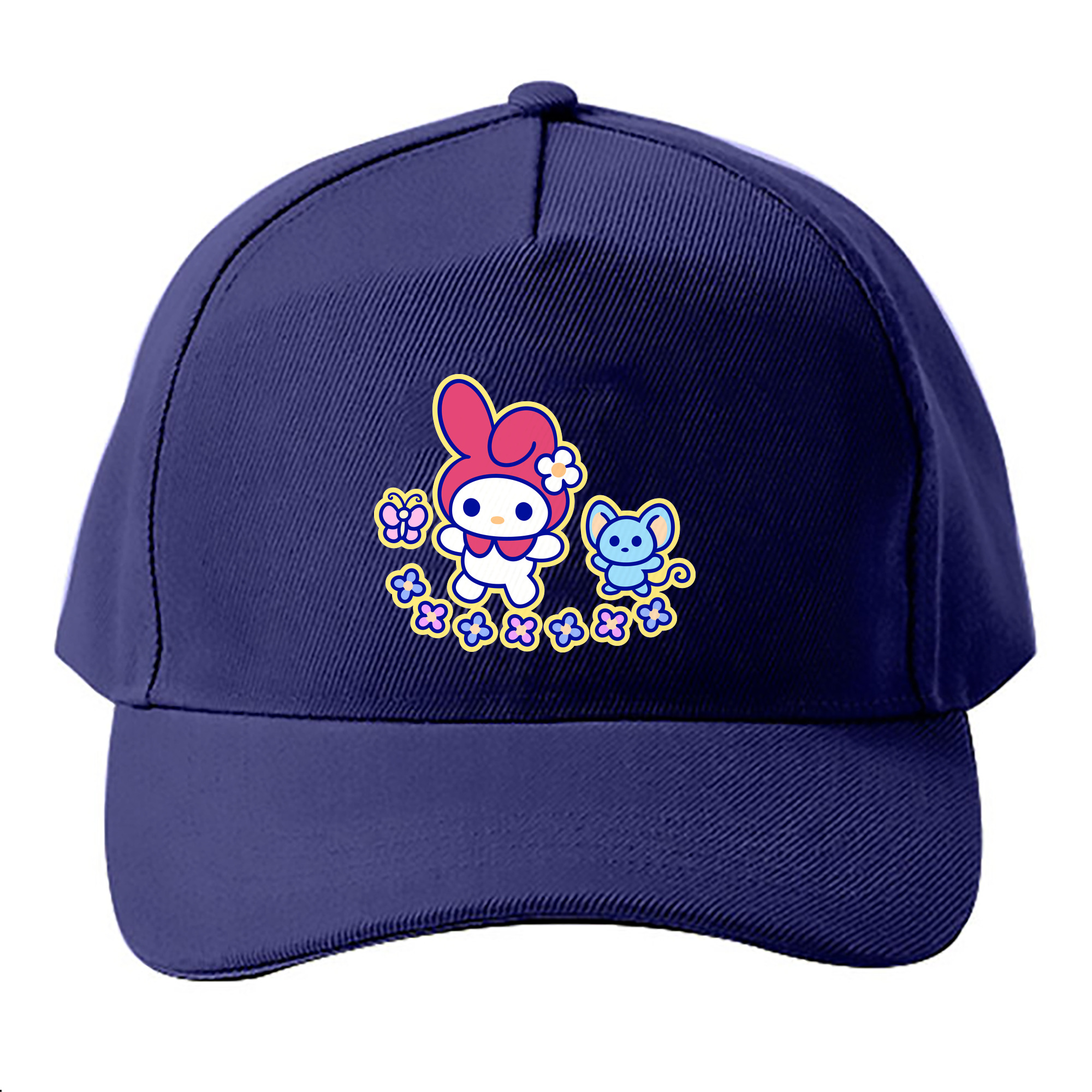 （画像用） Hello Kitty ハローキティ ベースボールキャップ 綿100％ 男女兼用 帽子 スポーツ