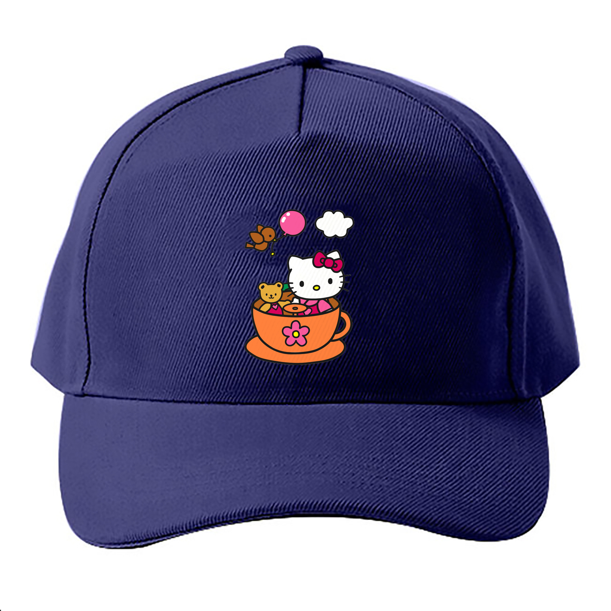 （画像用） Hello Kitty ハローキティ ベースボールキャップ 綿100％ 男女兼用 帽子 スポーツ