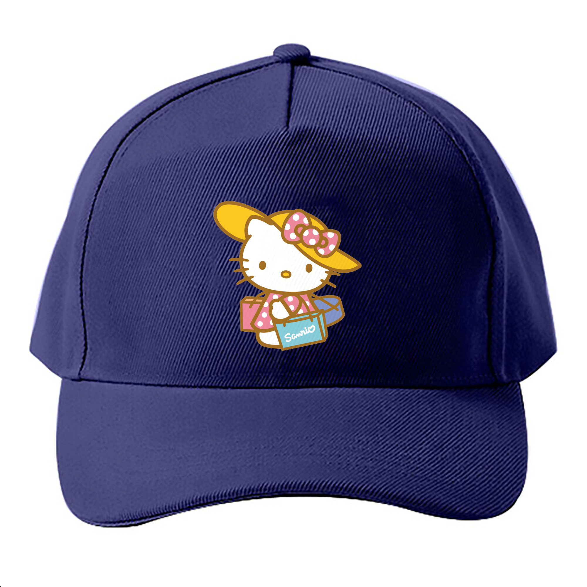 （画像用） Hello Kitty ハローキティ ベースボールキャップ 綿100％ 男女兼用 帽子 スポーツ