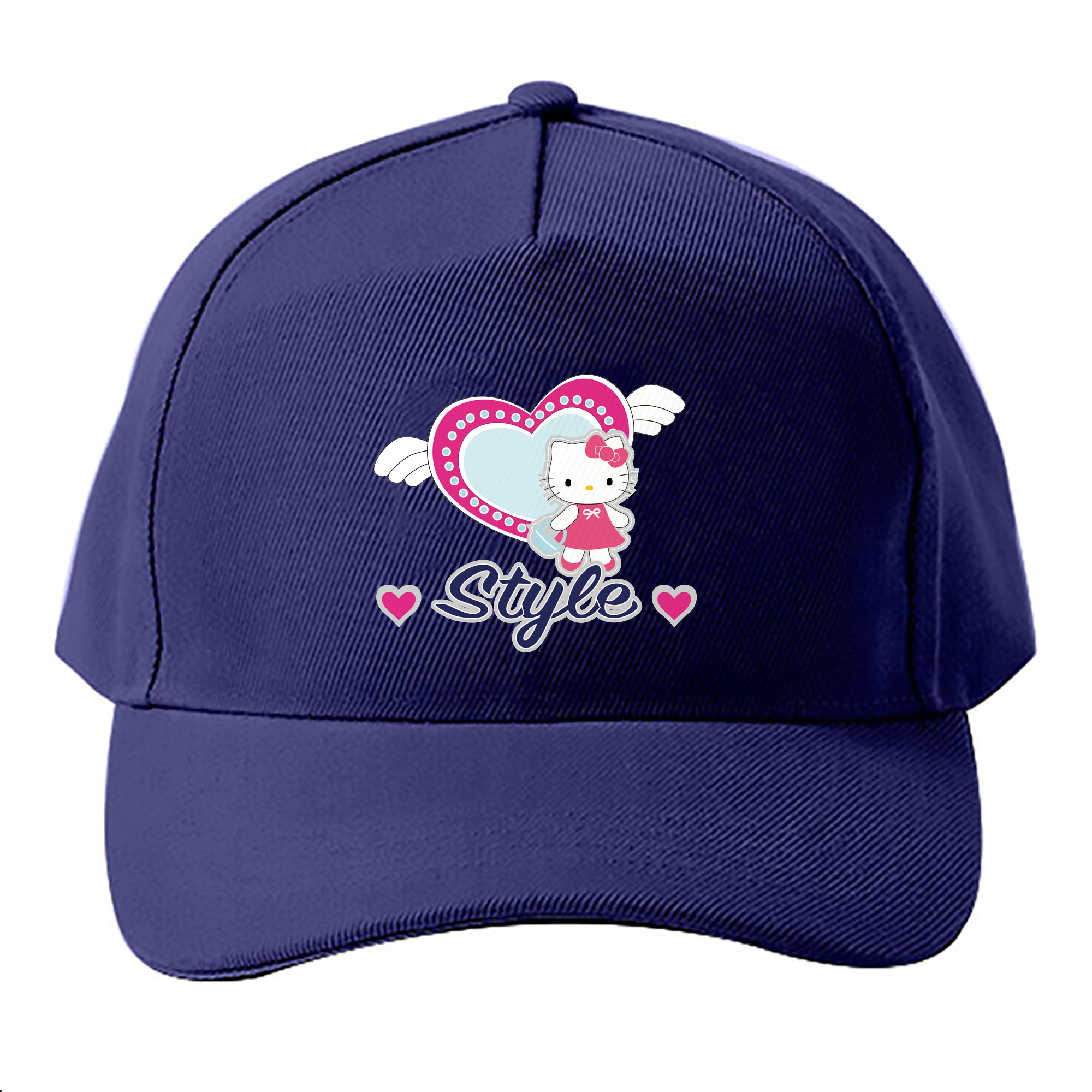 （画像用） Hello Kitty ハローキティ ベースボールキャップ 綿100％ 男女兼用 帽子 スポーツ