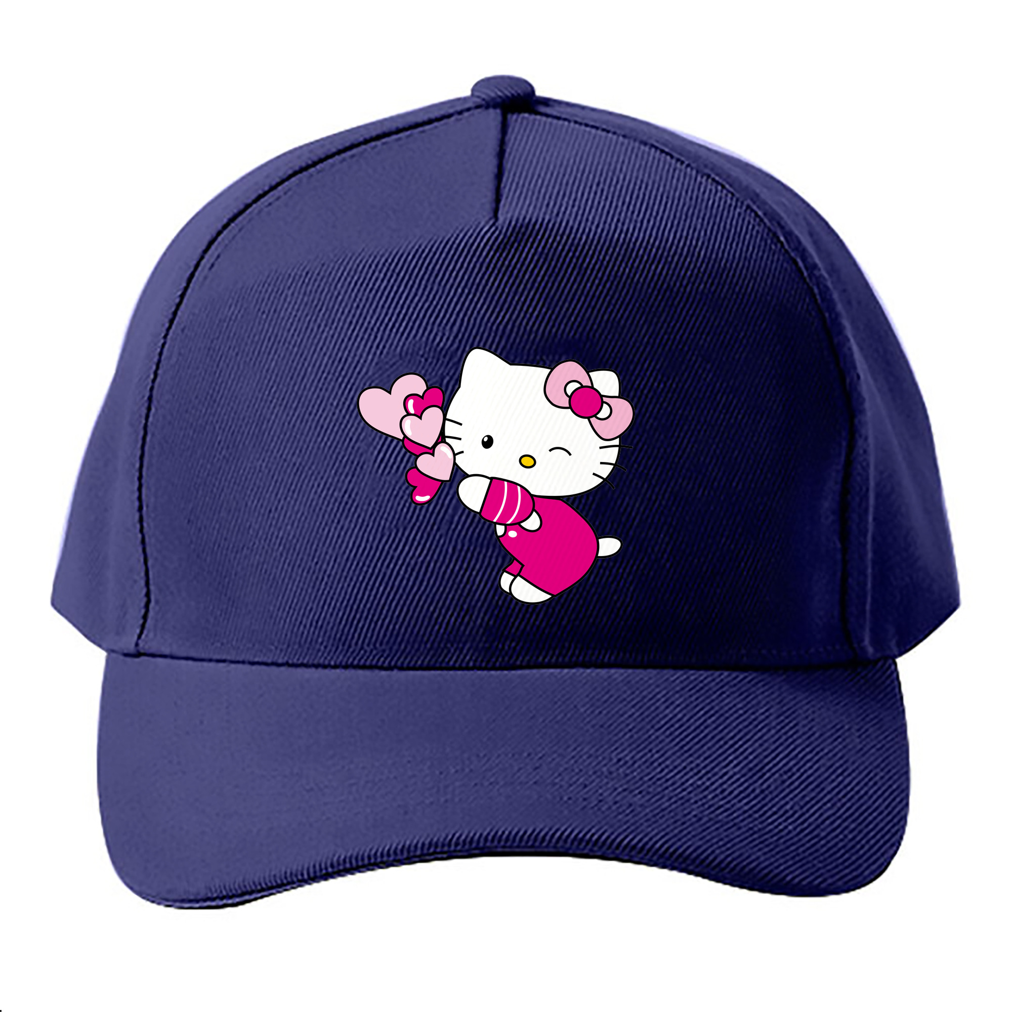 （画像用） Hello Kitty ハローキティ ベースボールキャップ 綿100％ 男女兼用 帽子 スポーツ