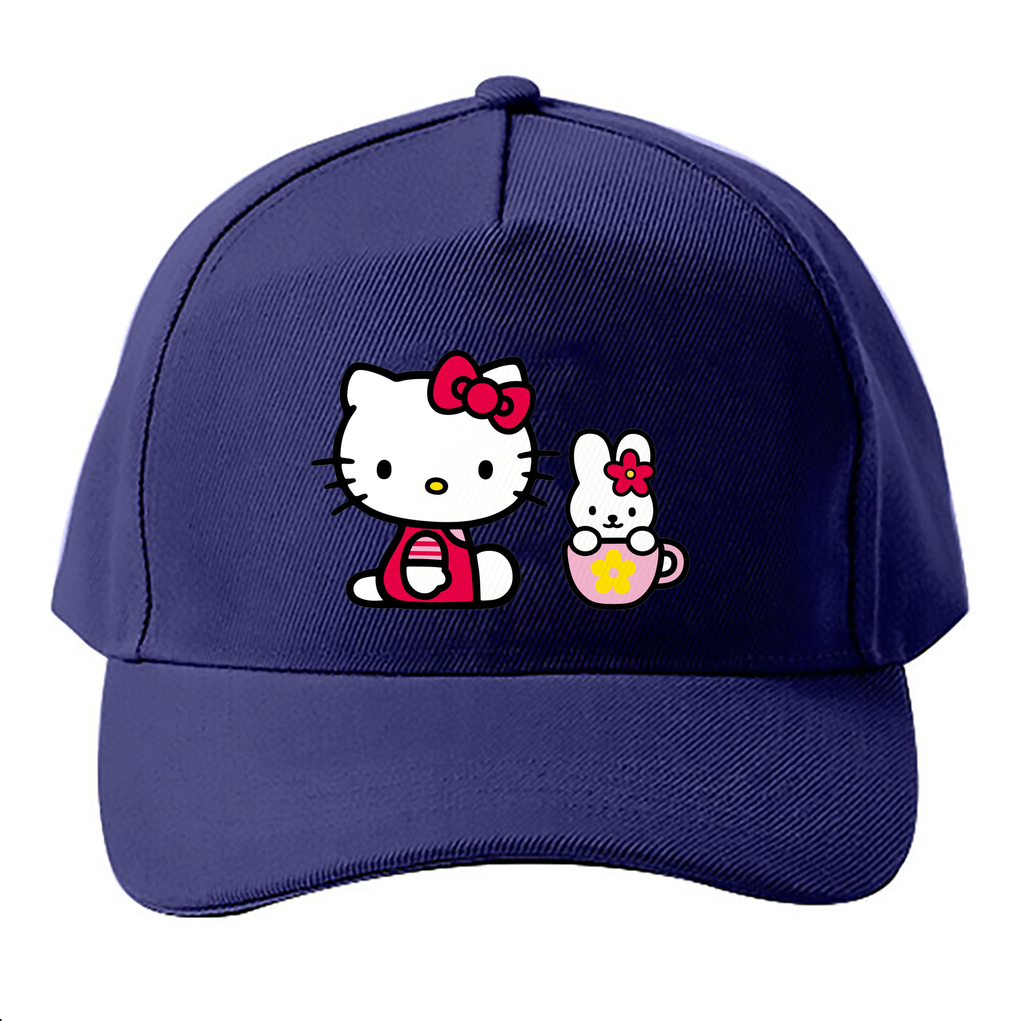 （画像用） Hello Kitty ハローキティ ベースボールキャップ 綿100％ 男女兼用 帽子 スポーツ