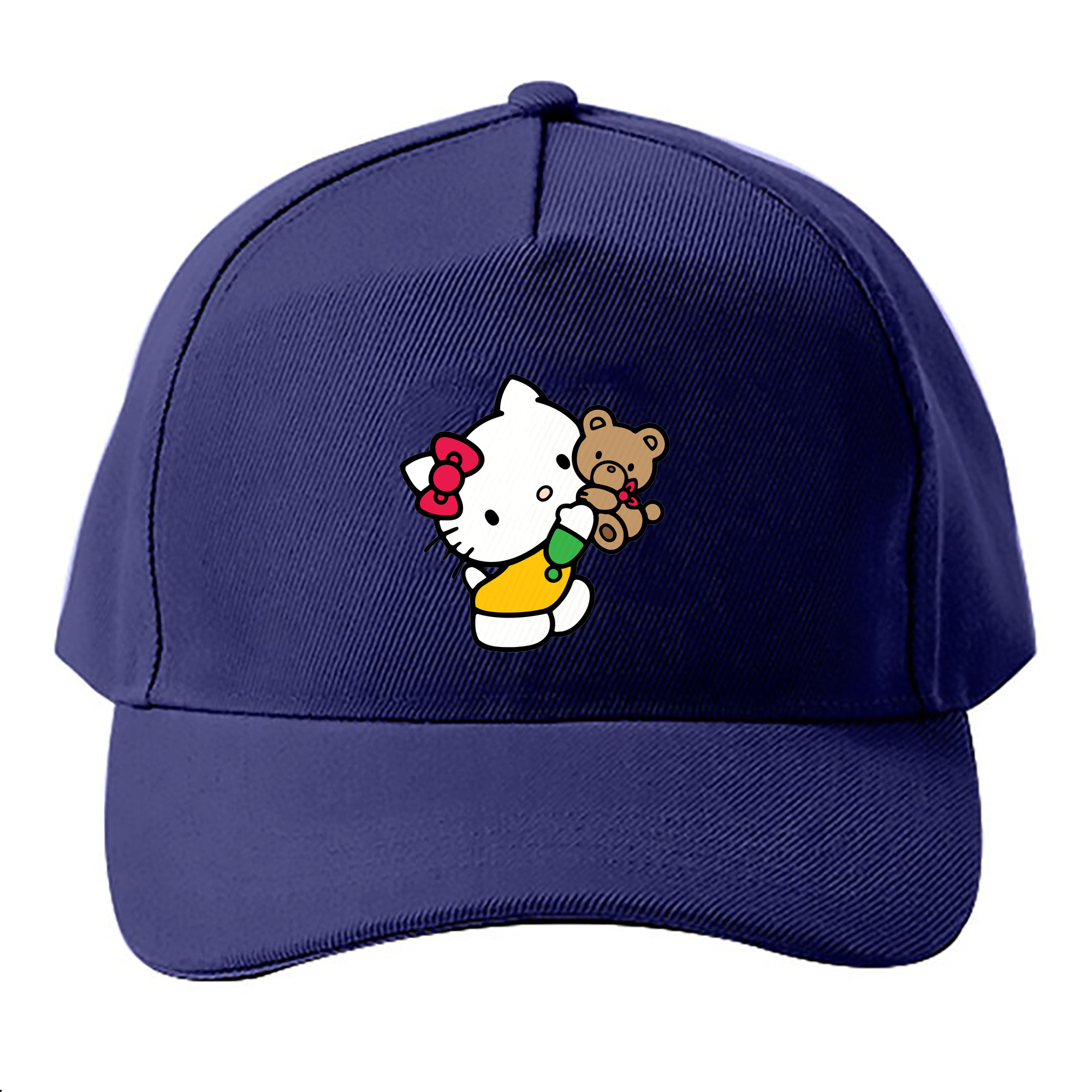 （画像用） Hello Kitty ハローキティ ベースボールキャップ 綿100％ 男女兼用 帽子 スポーツ