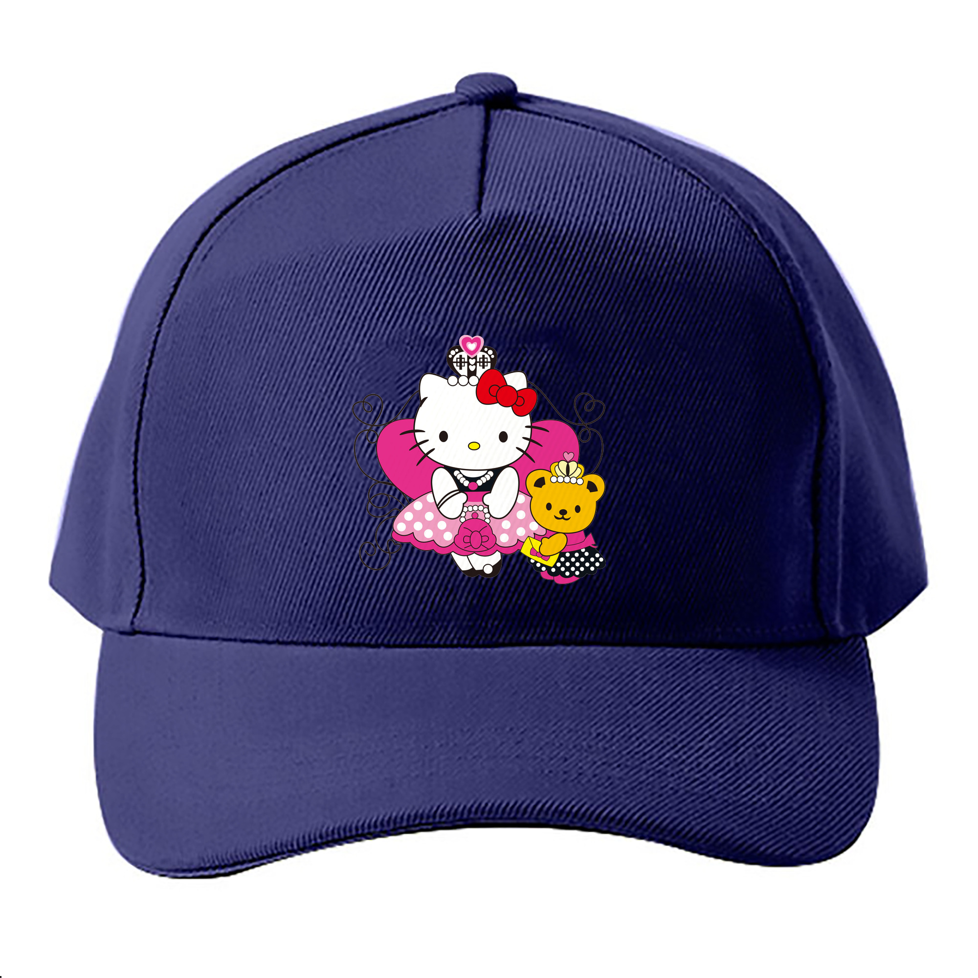 （画像用） Hello Kitty ハローキティ ベースボールキャップ 綿100％ 男女兼用 帽子 スポーツ