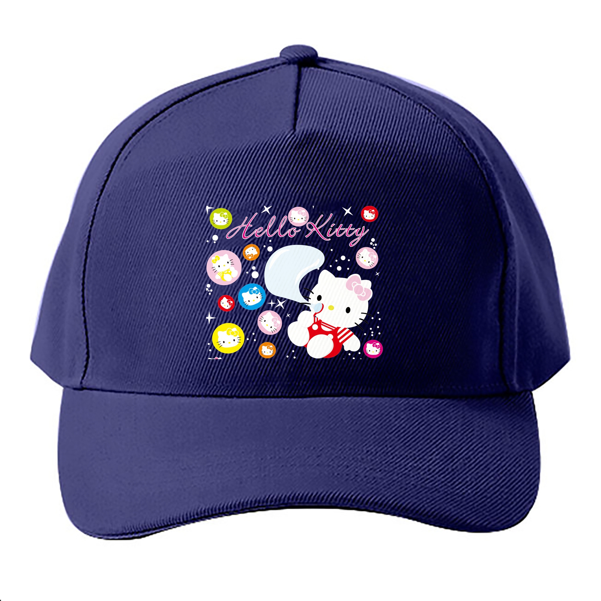 （画像用） Hello Kitty ハローキティ ベースボールキャップ 綿100％ 男女兼用 帽子 スポーツ