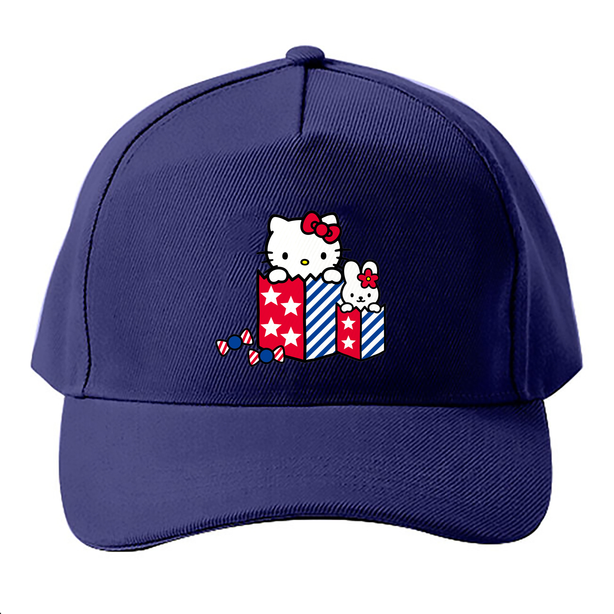 （画像用） Hello Kitty ハローキティ ベースボールキャップ 綿100％ 男女兼用 帽子 スポーツ