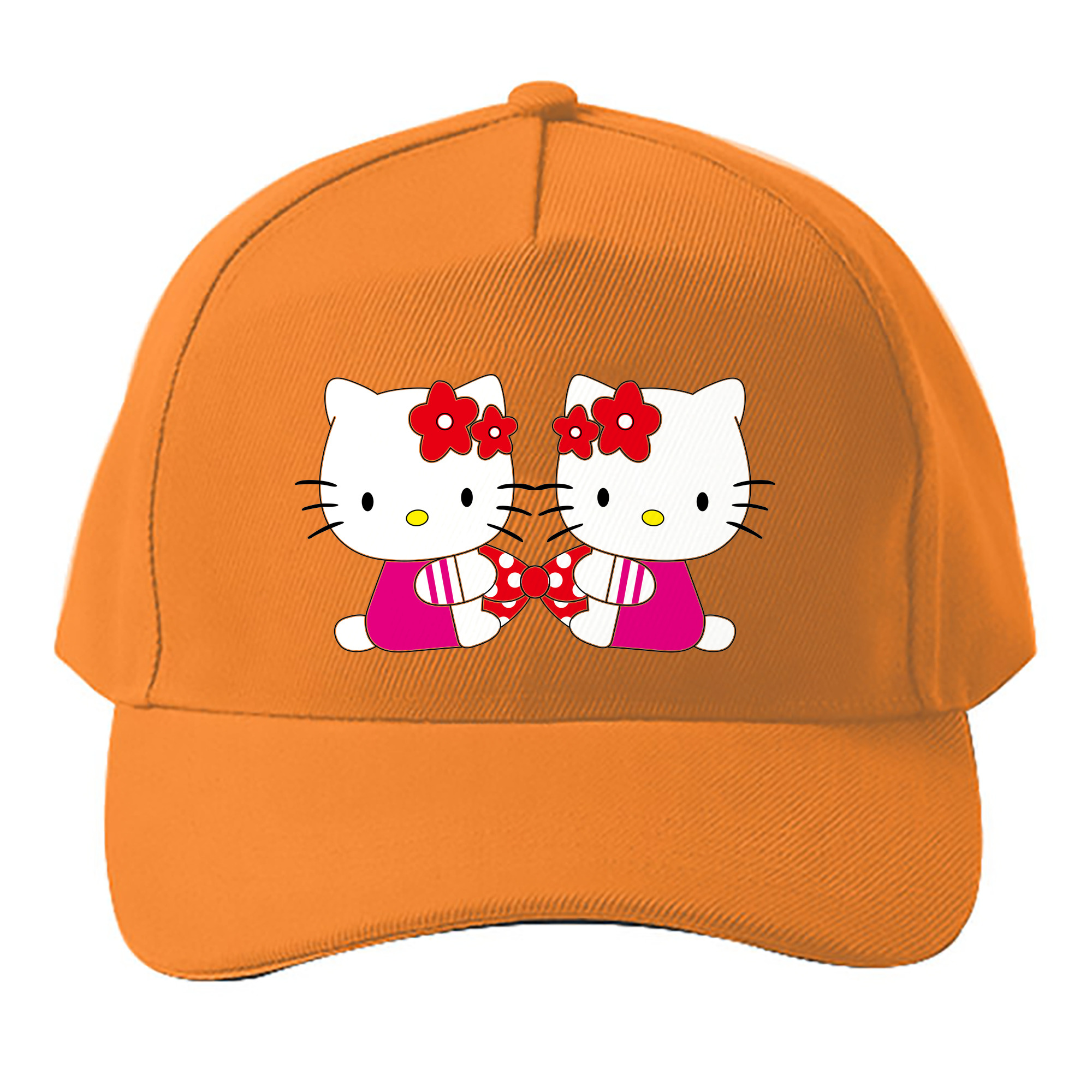 （画像用） Hello Kitty ハローキティ ベースボールキャップ 綿100％ 男女兼用 帽子 スポーツ