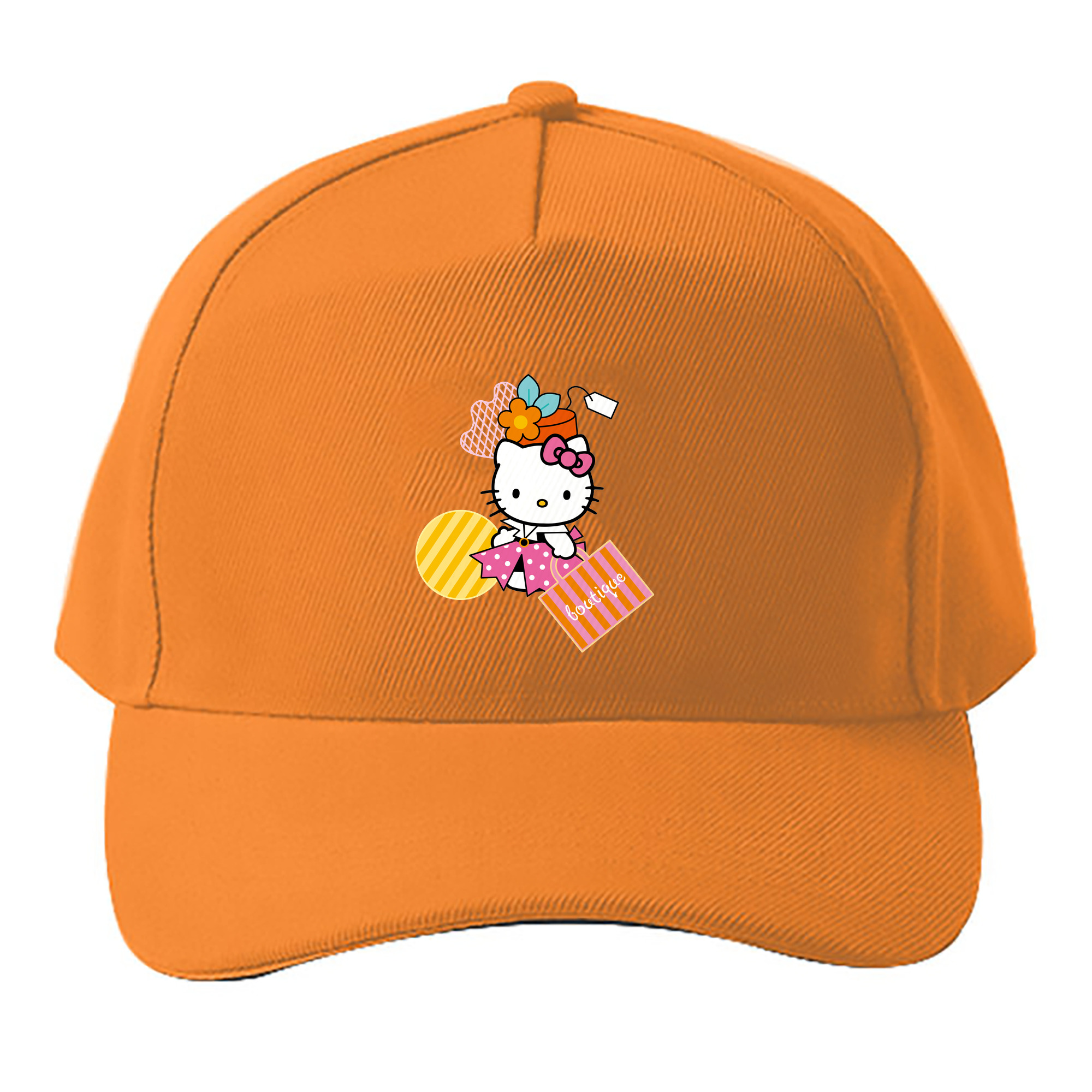 （画像用） Hello Kitty ハローキティ ベースボールキャップ 綿100％ 男女兼用 帽子 スポーツ
