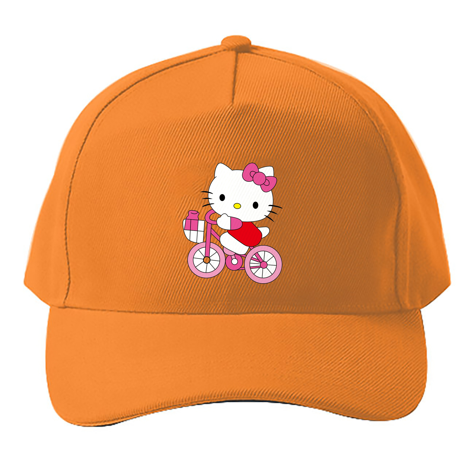（画像用） Hello Kitty ハローキティ ベースボールキャップ 綿100％ 男女兼用 帽子 スポーツ