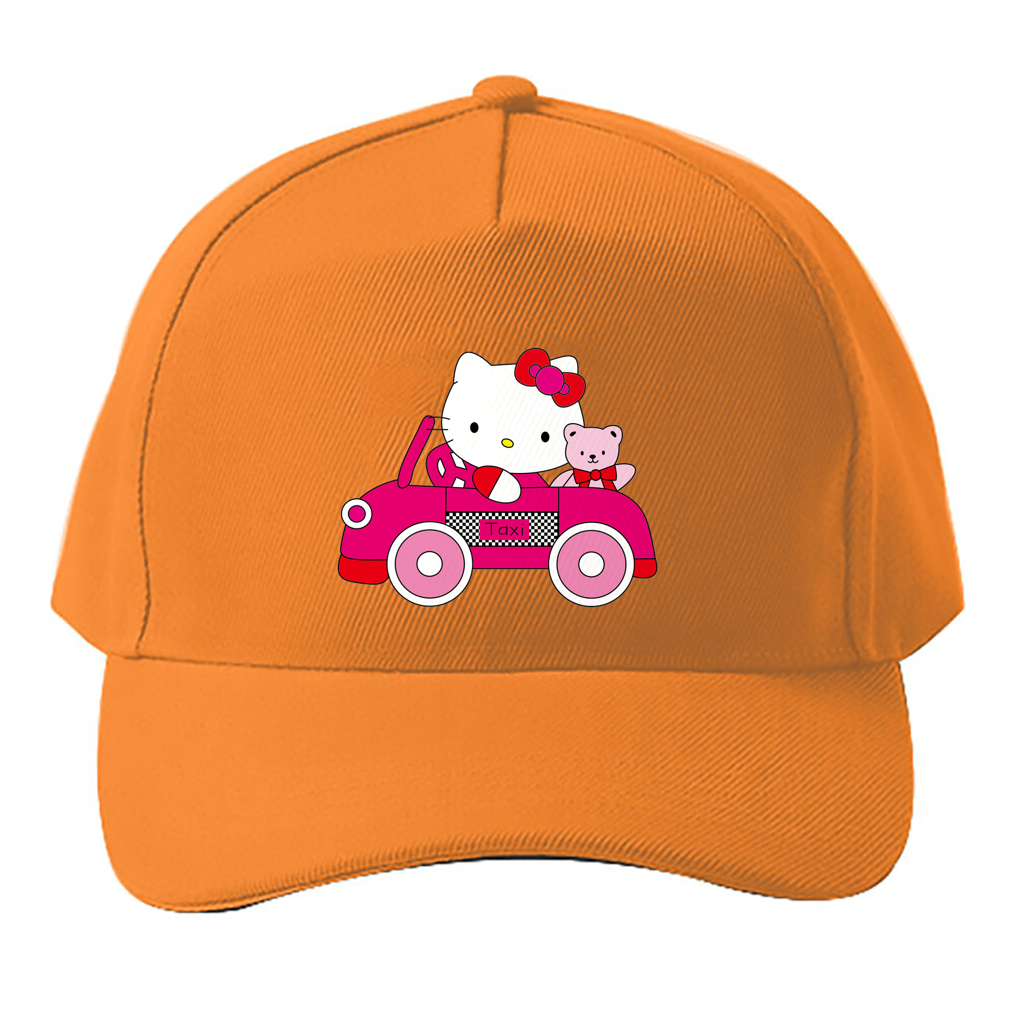 （画像用） Hello Kitty ハローキティ ベースボールキャップ 綿100％ 男女兼用 帽子 スポーツ