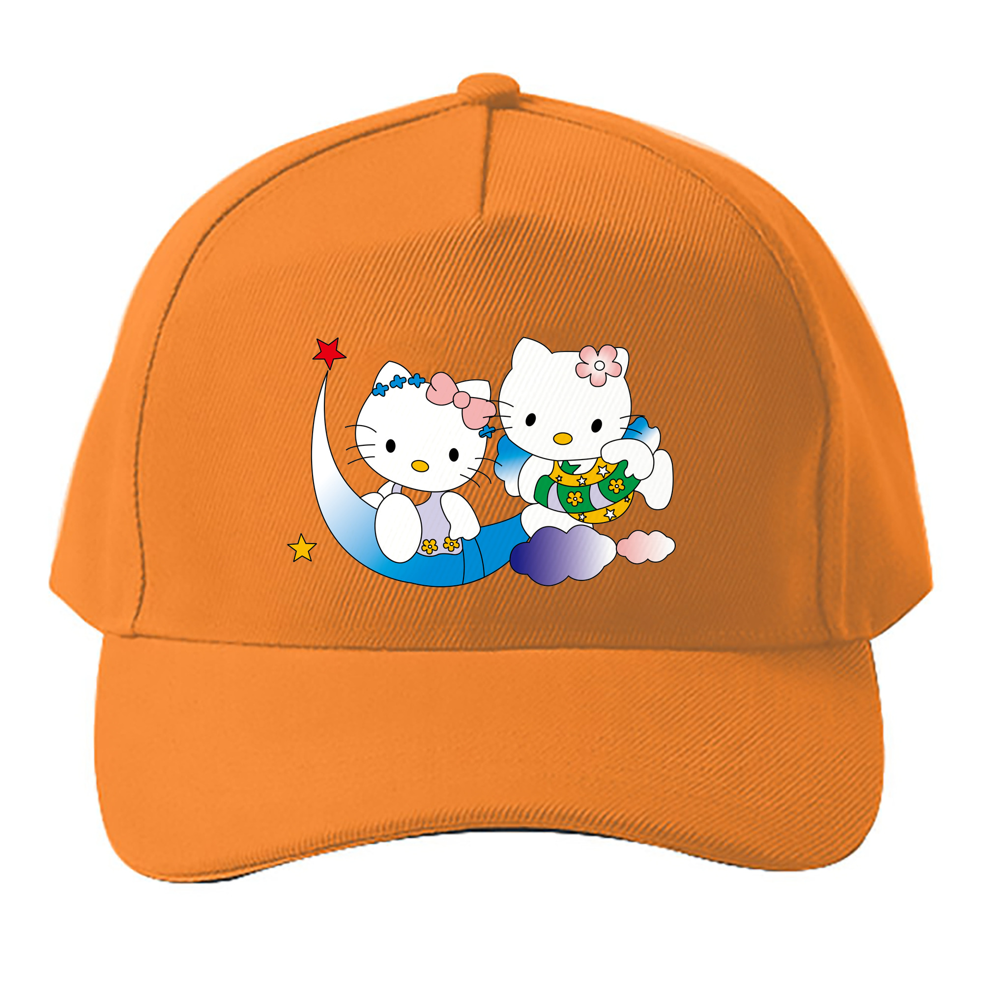 （画像用） Hello Kitty ハローキティ ベースボールキャップ 綿100％ 男女兼用 帽子 スポーツ