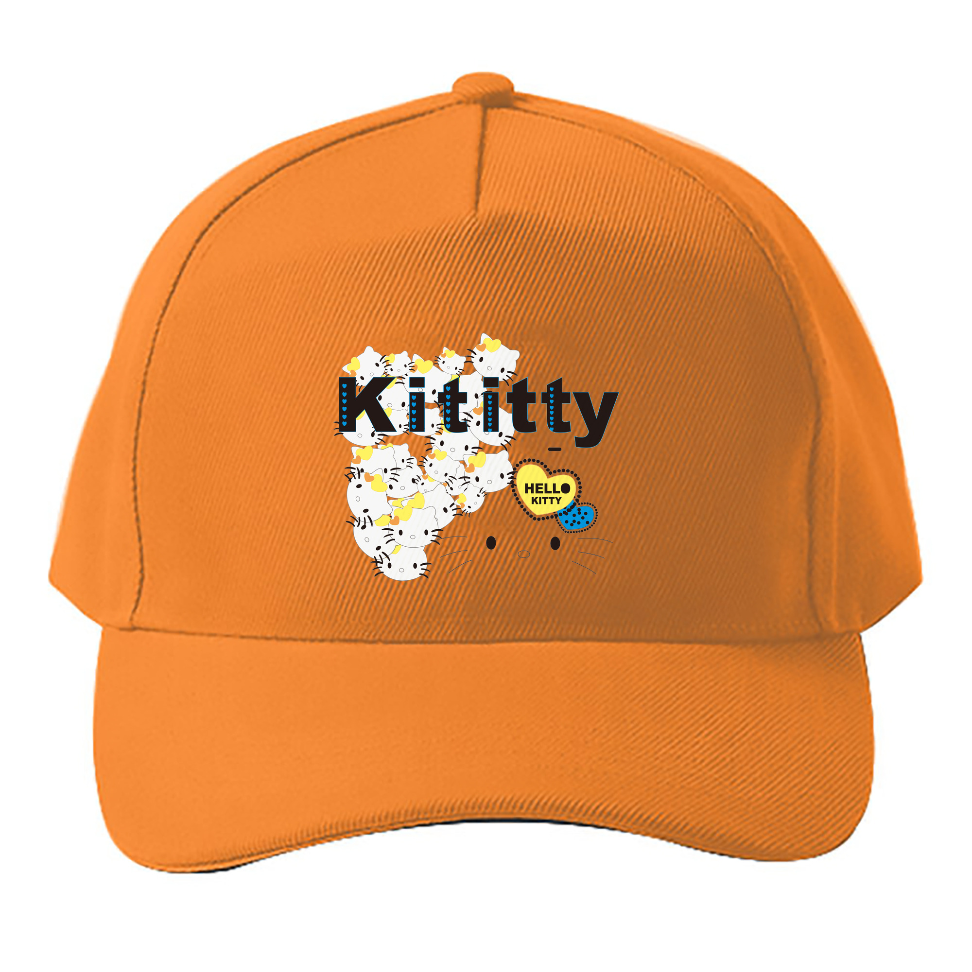 （画像用） Hello Kitty ハローキティ ベースボールキャップ 綿100％ 男女兼用 帽子 スポーツ