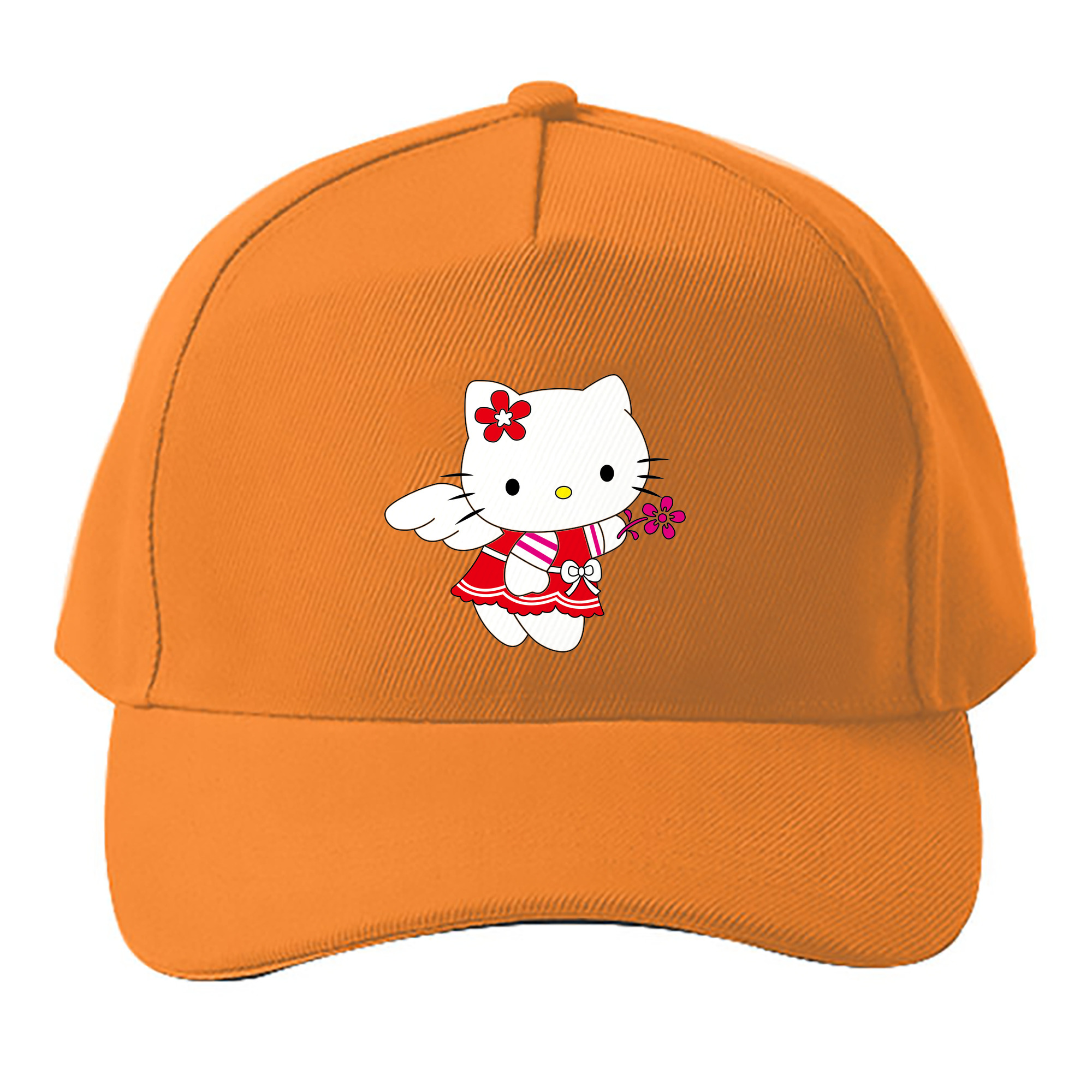 （画像用） Hello Kitty ハローキティ ベースボールキャップ 綿100％ 男女兼用 帽子 スポーツ