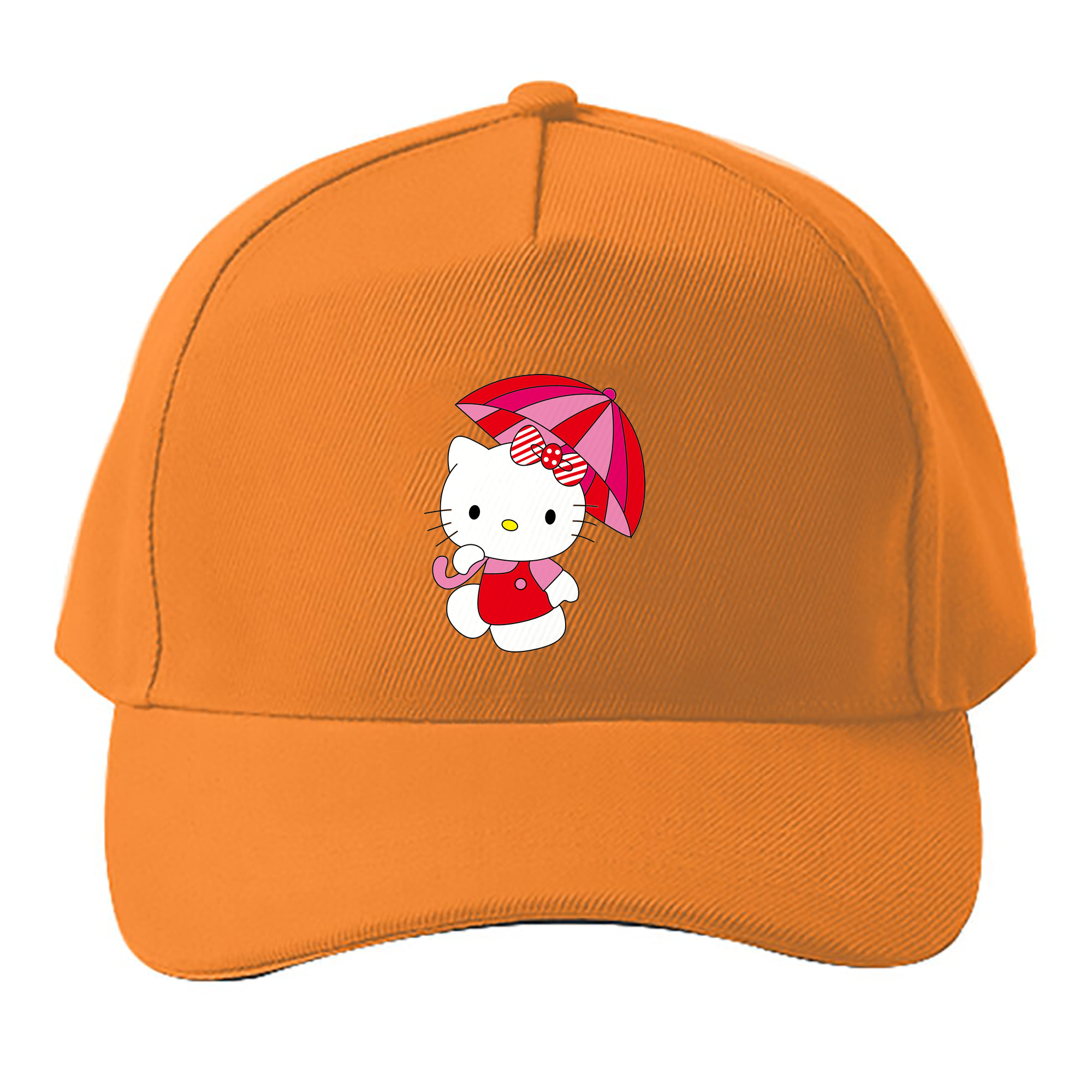 （画像用） Hello Kitty ハローキティ ベースボールキャップ 綿100％ 男女兼用 帽子 スポーツ