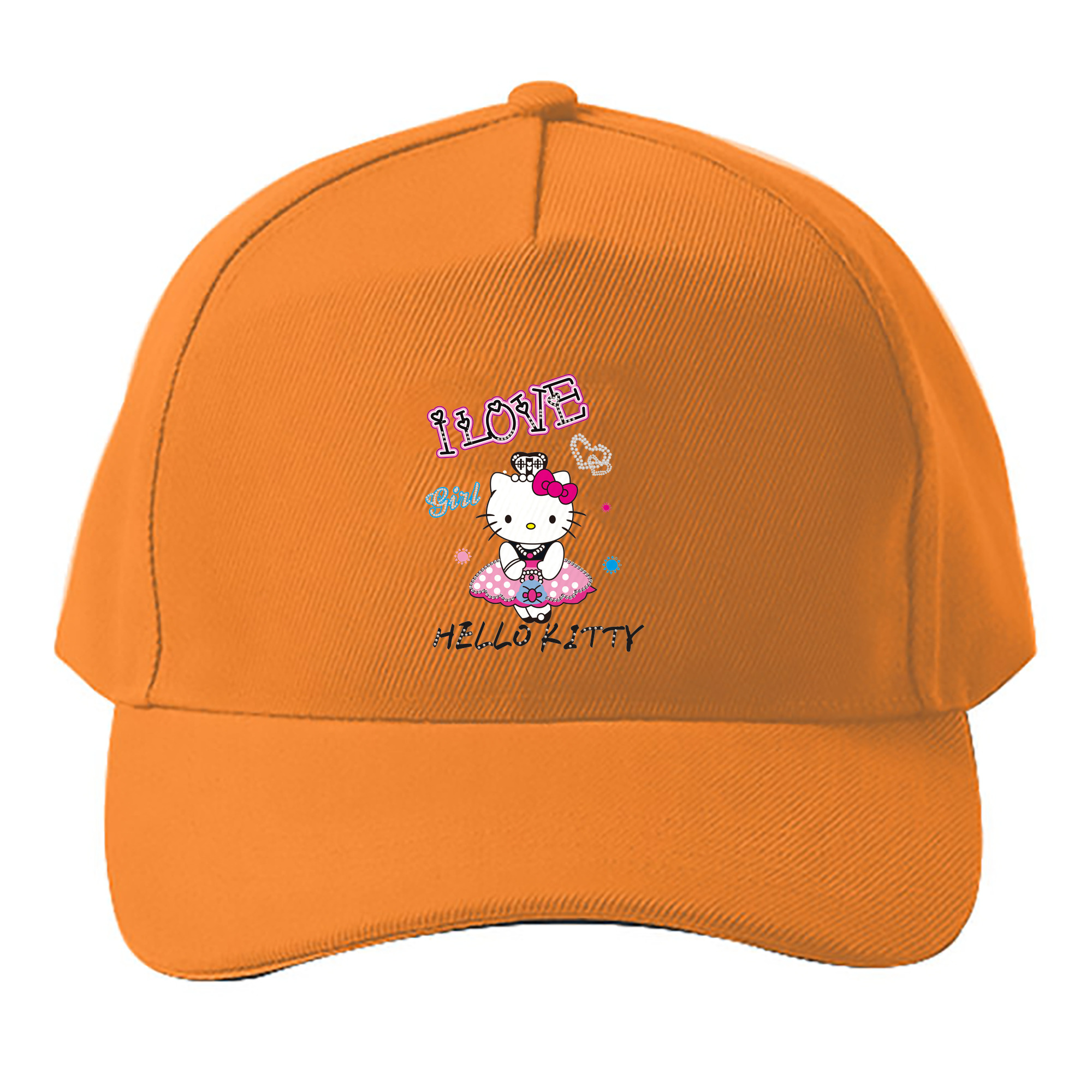 （画像用） Hello Kitty ハローキティ ベースボールキャップ 綿100％ 男女兼用 帽子 スポーツ