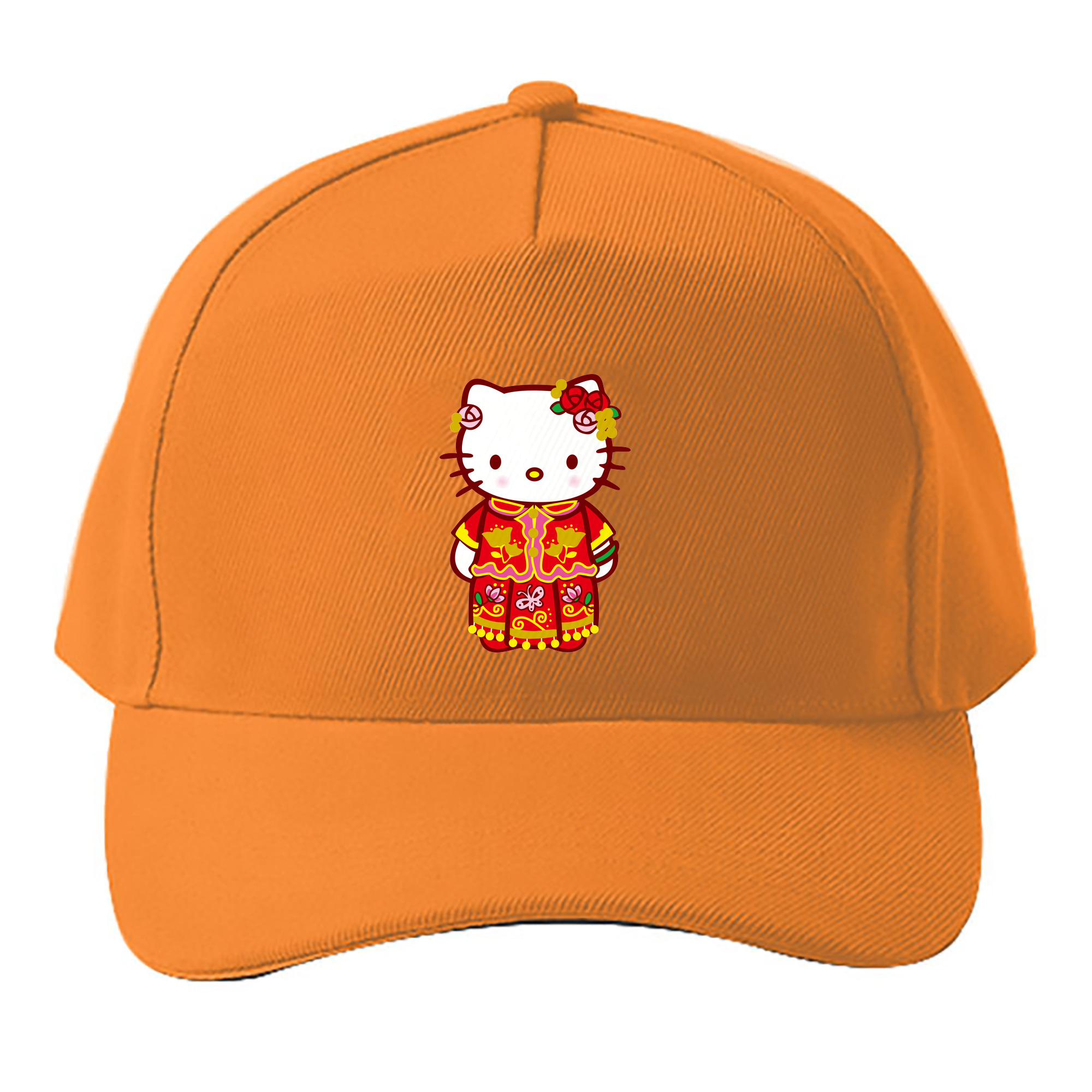 （画像用） Hello Kitty ハローキティ ベースボールキャップ 綿100％ 男女兼用 帽子 スポーツ