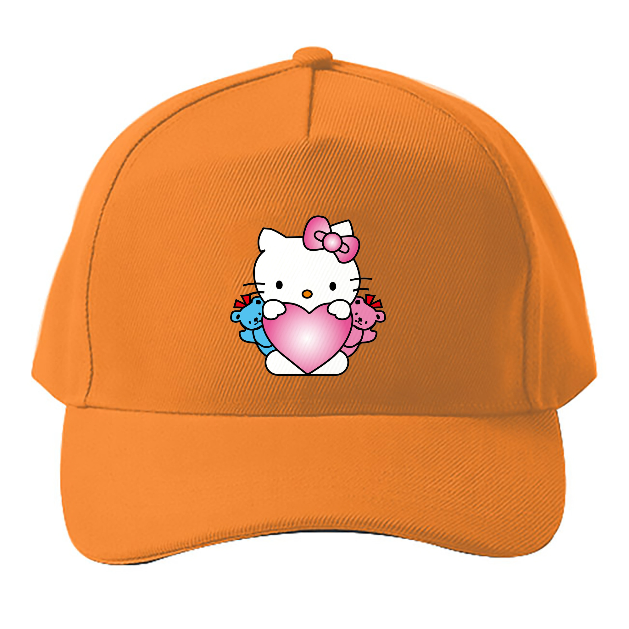 （画像用） Hello Kitty ハローキティ ベースボールキャップ 綿100％ 男女兼用 帽子 スポーツ