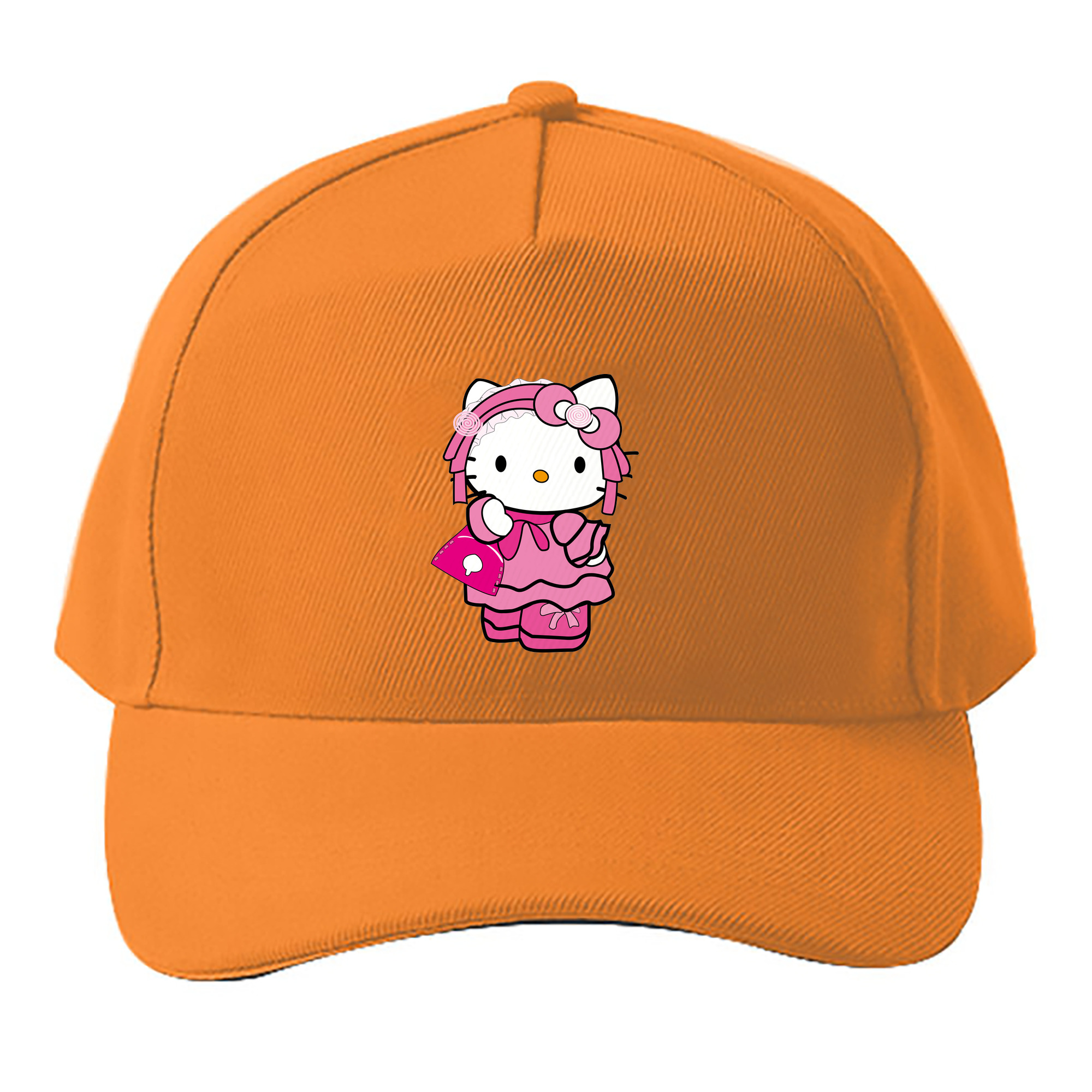 （画像用） Hello Kitty ハローキティ ベースボールキャップ 綿100％ 男女兼用 帽子 スポーツ