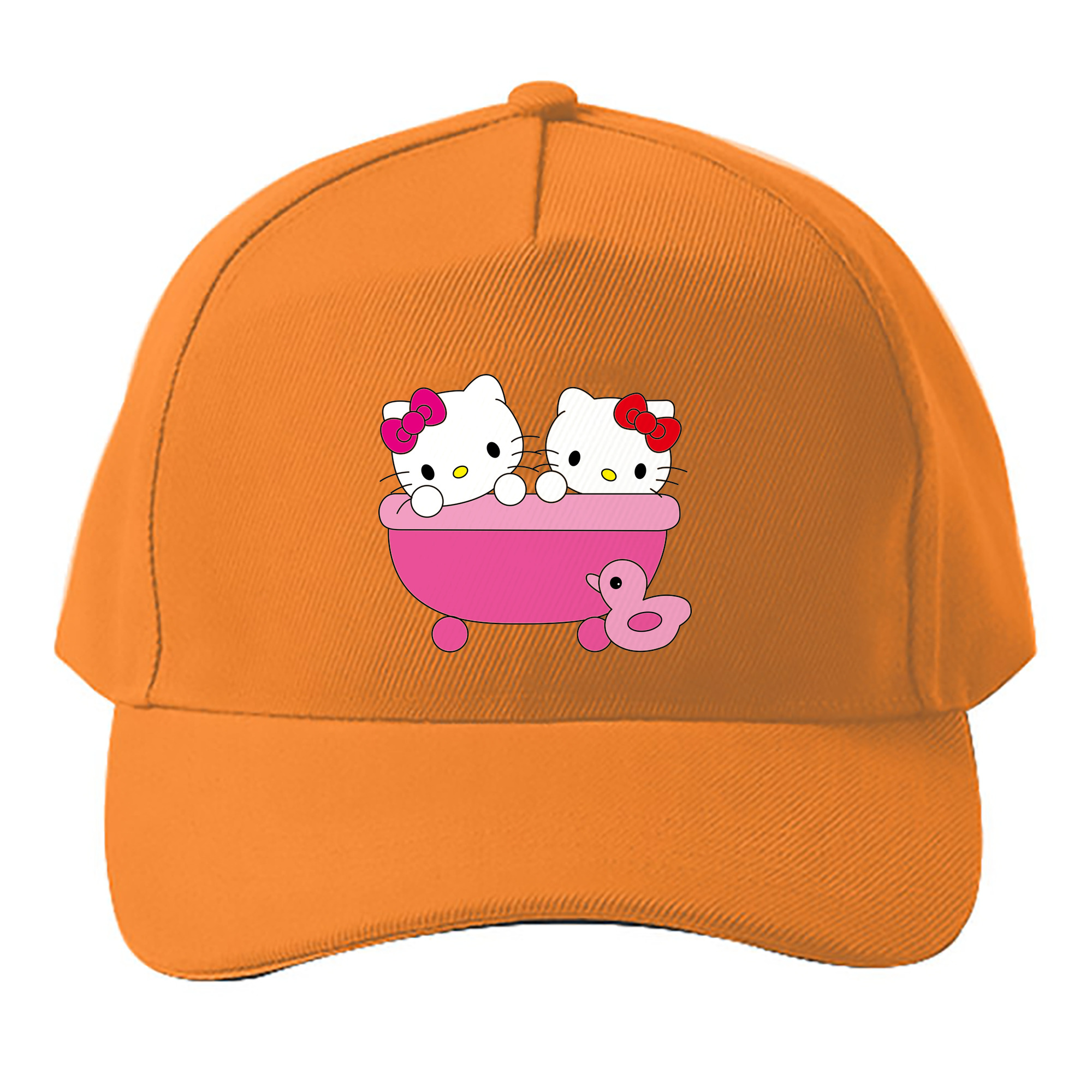 （画像用） Hello Kitty ハローキティ ベースボールキャップ 綿100％ 男女兼用 帽子 スポーツ