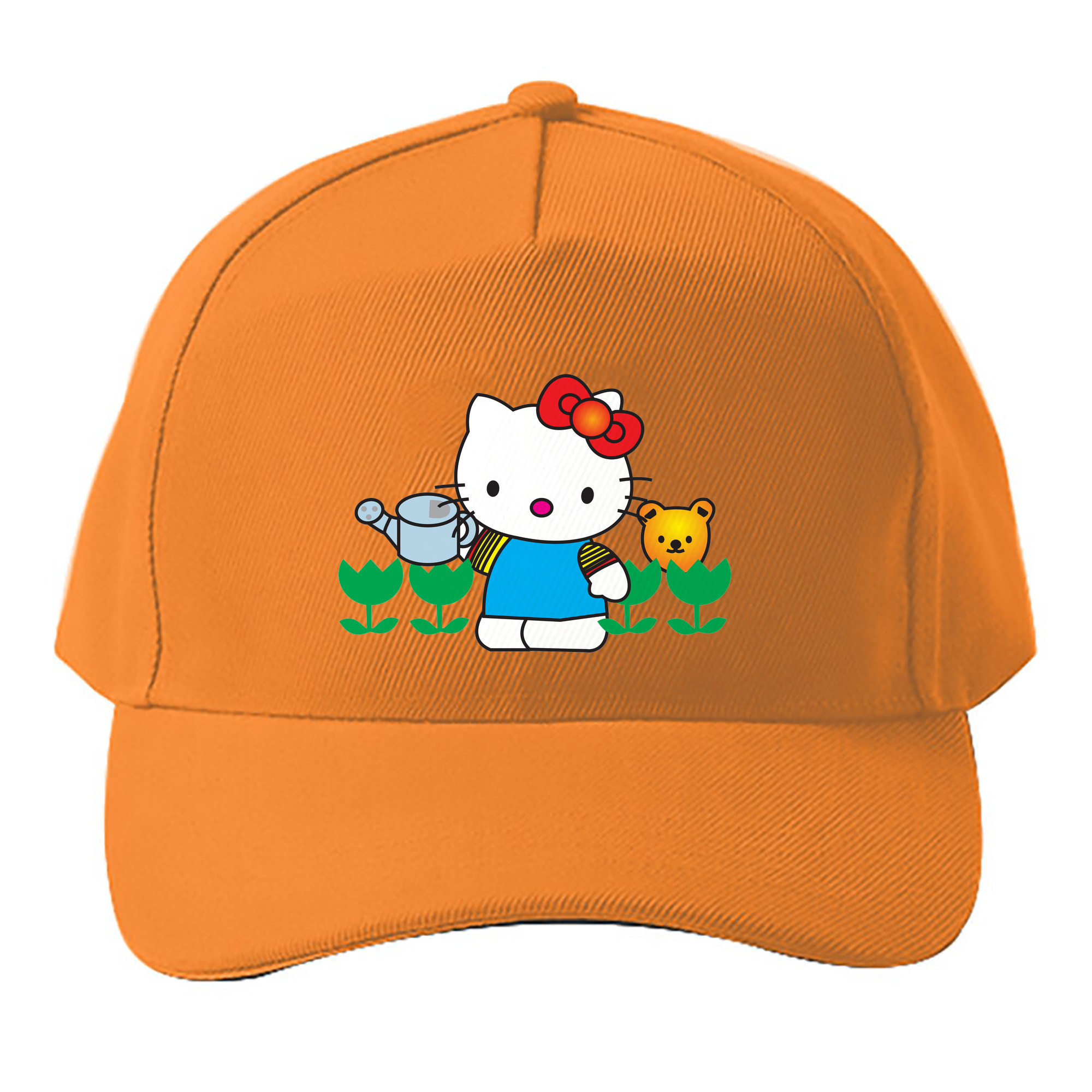 （画像用） Hello Kitty ハローキティ ベースボールキャップ 綿100％ 男女兼用 帽子 スポーツ