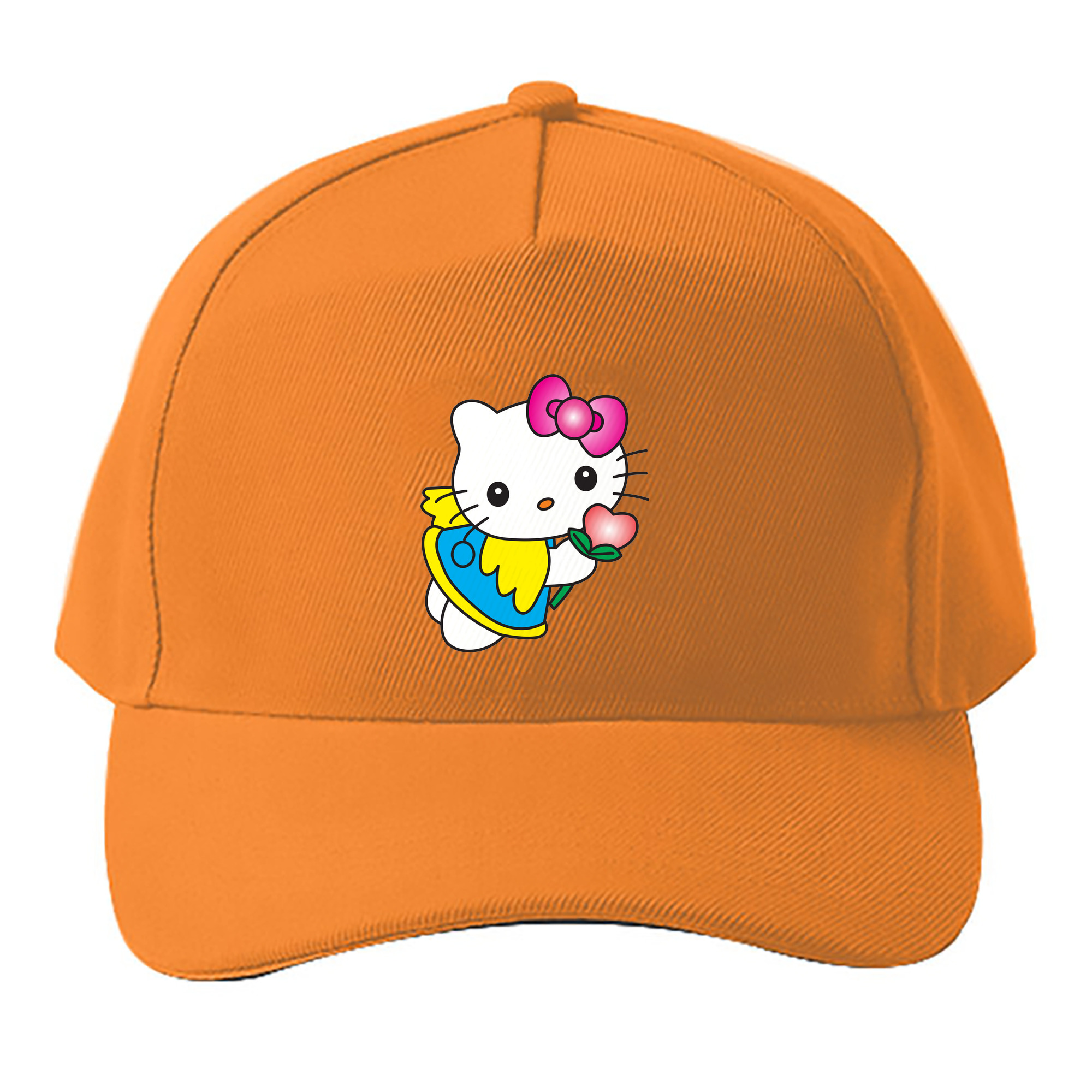 （画像用） Hello Kitty ハローキティ ベースボールキャップ 綿100％ 男女兼用 帽子 スポーツ