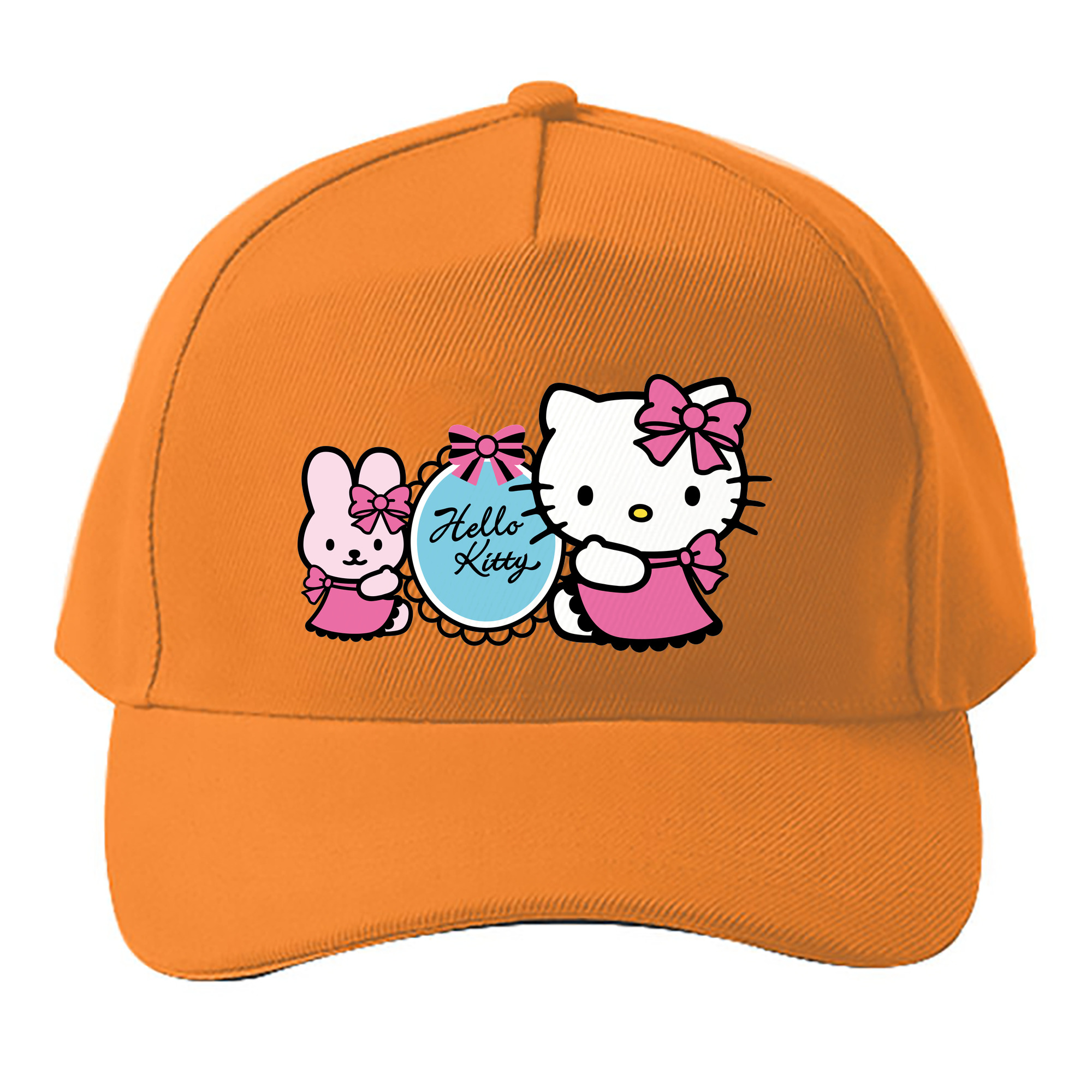 （画像用） Hello Kitty ハローキティ ベースボールキャップ 綿100％ 男女兼用 帽子 スポーツ