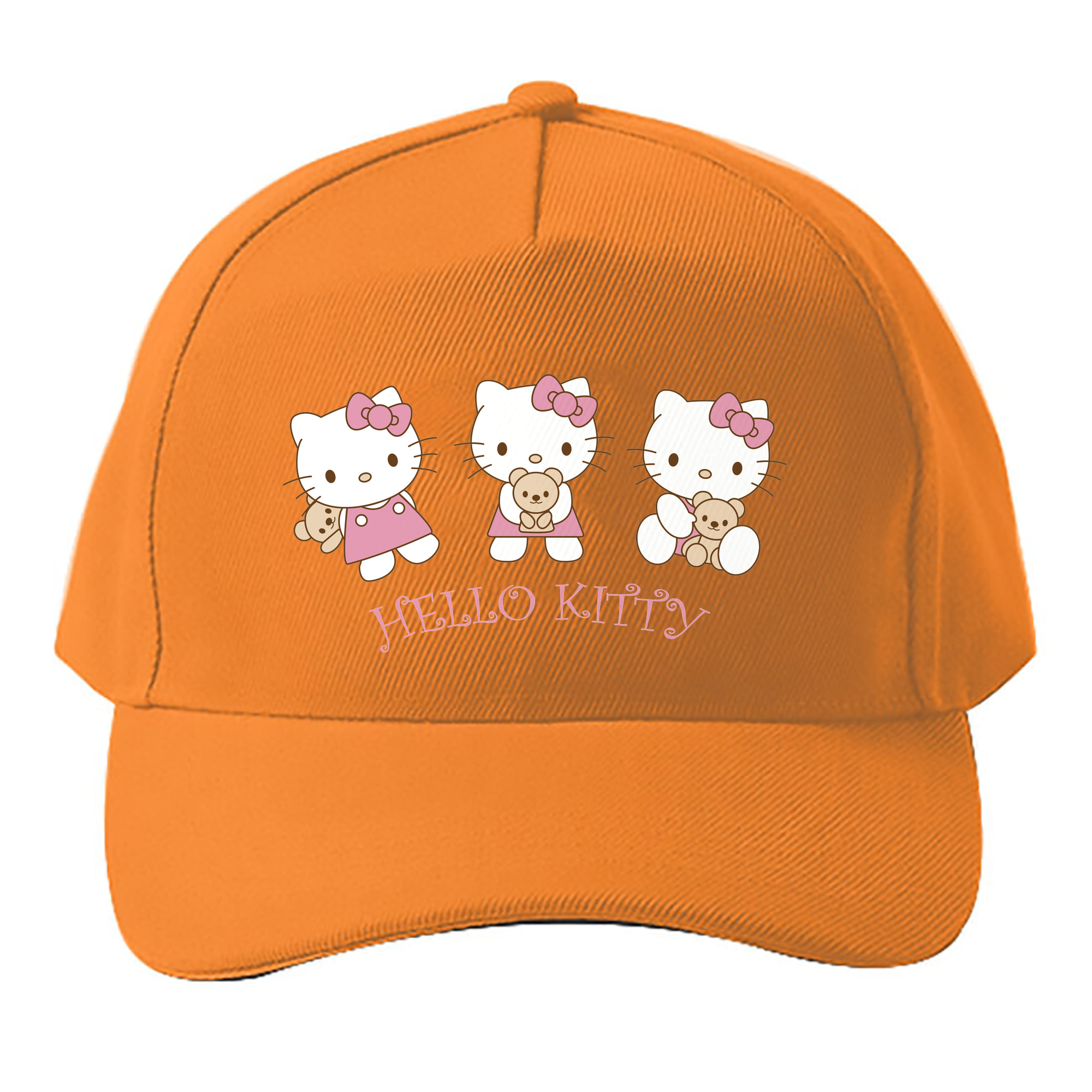 （画像用） Hello Kitty ハローキティ ベースボールキャップ 綿100％ 男女兼用 帽子 スポーツ