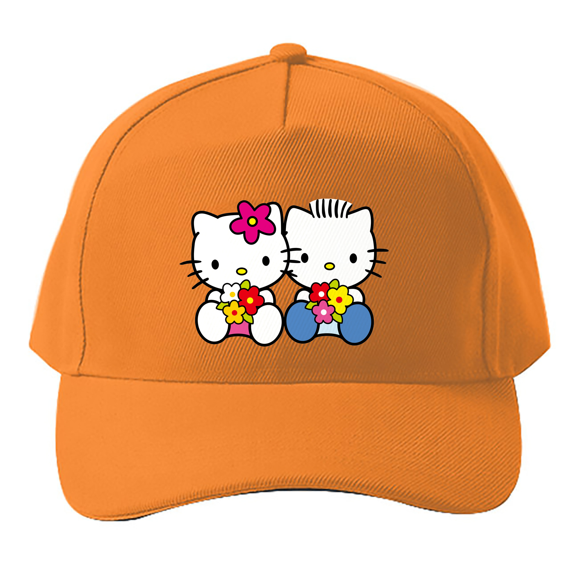 （画像用） Hello Kitty ハローキティ ベースボールキャップ 綿100％ 男女兼用 帽子 スポーツ