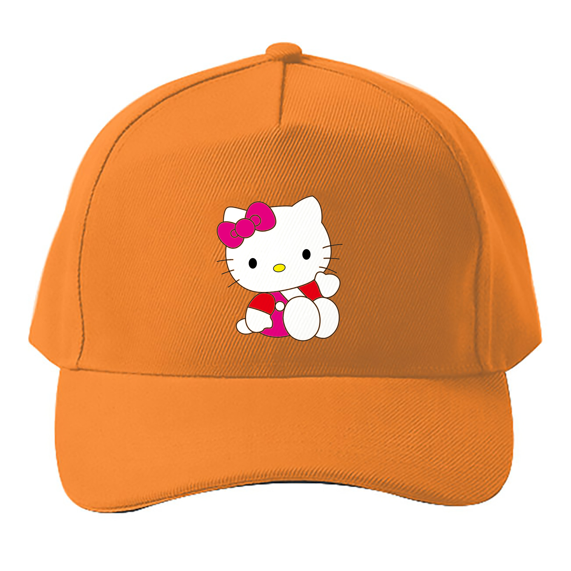（画像用） Hello Kitty ハローキティ ベースボールキャップ 綿100％ 男女兼用 帽子 スポーツ