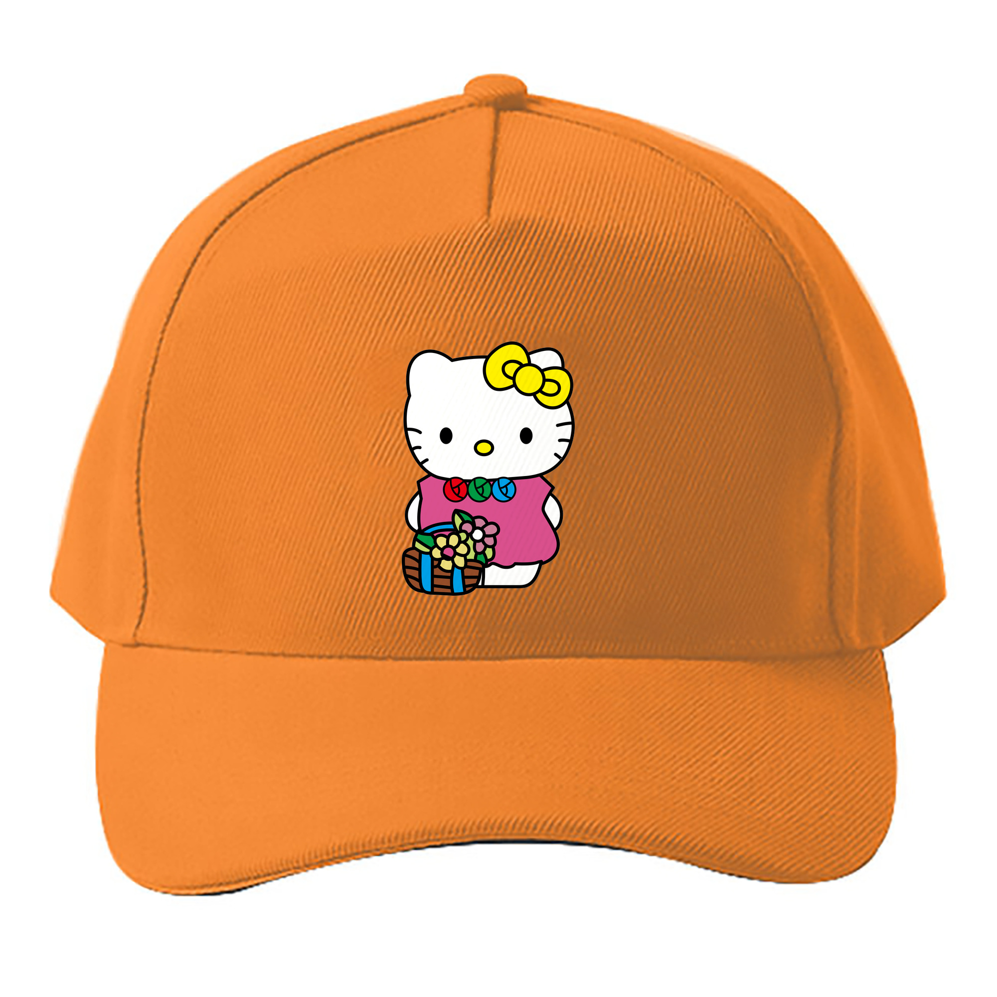 （画像用） Hello Kitty ハローキティ ベースボールキャップ 綿100％ 男女兼用 帽子 スポーツ