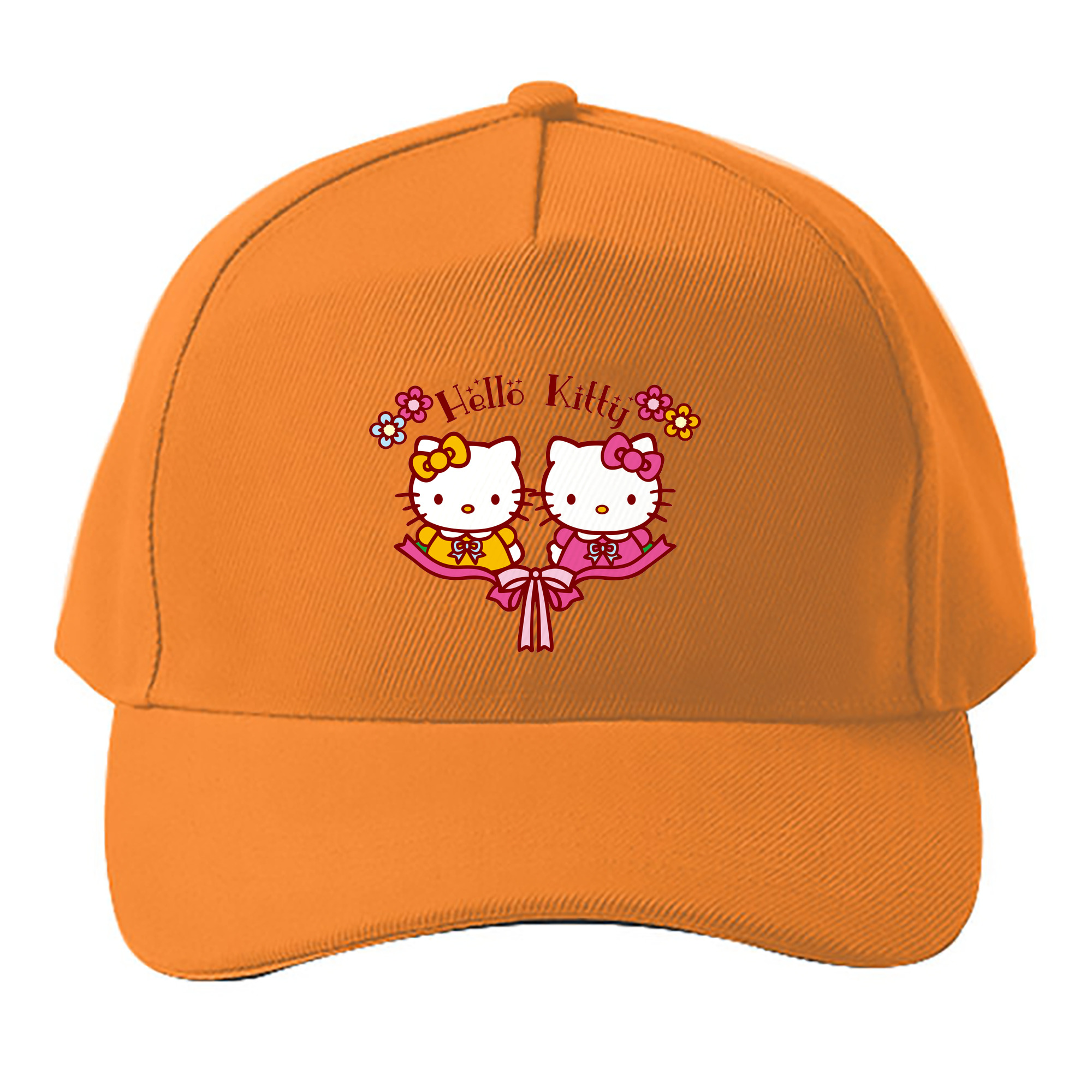 （画像用） Hello Kitty ハローキティ ベースボールキャップ 綿100％ 男女兼用 帽子 スポーツ