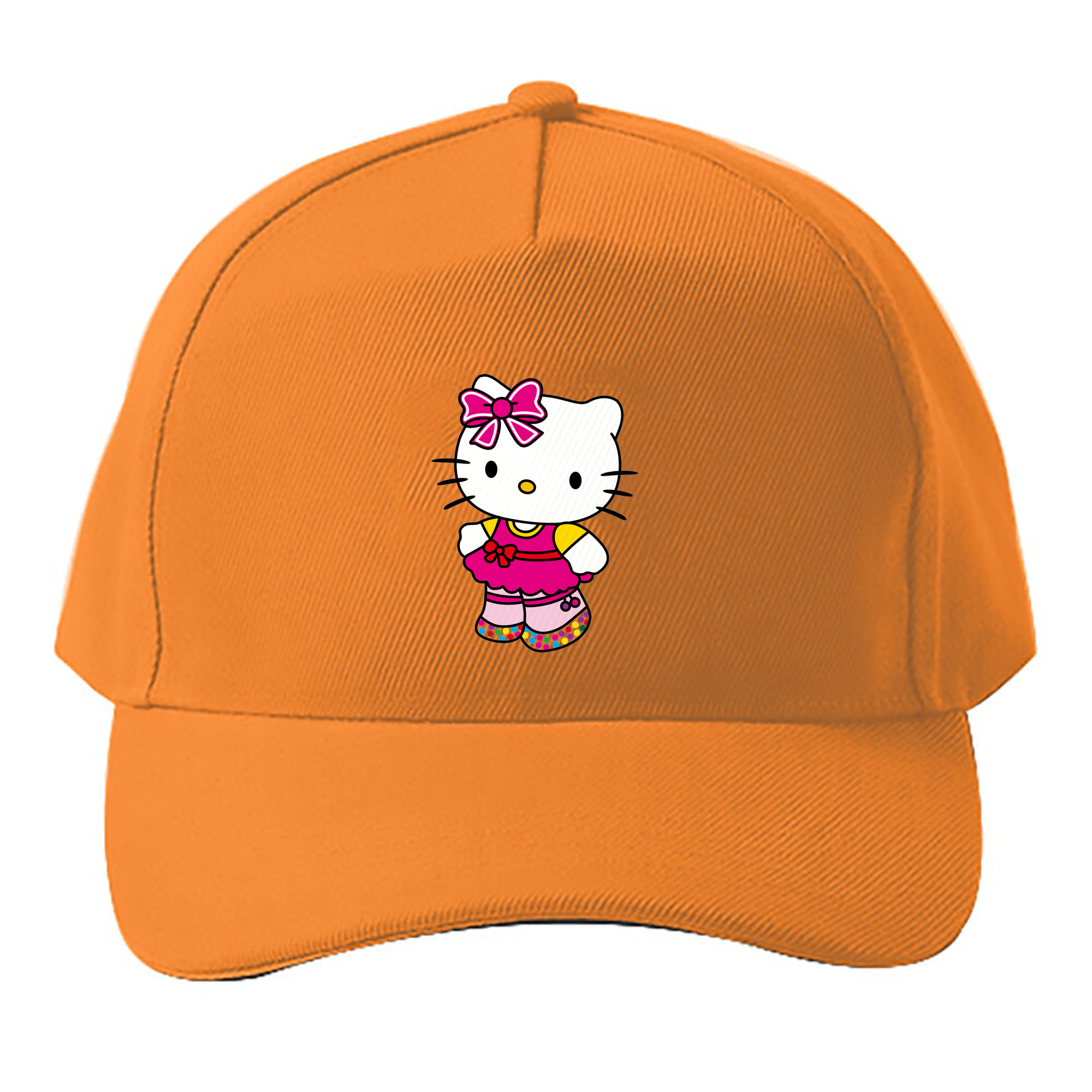 （画像用） Hello Kitty ハローキティ ベースボールキャップ 綿100％ 男女兼用 帽子 スポーツ