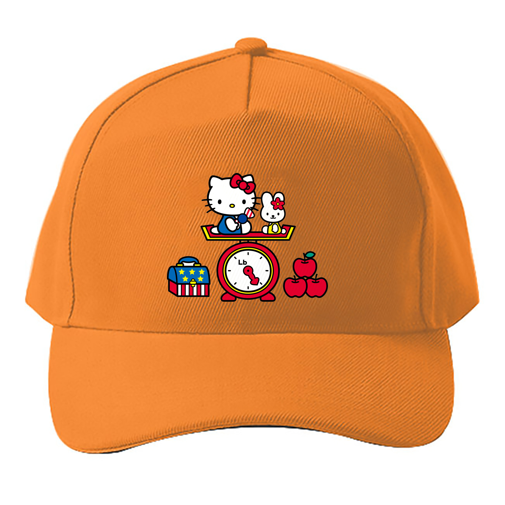 （画像用） Hello Kitty ハローキティ ベースボールキャップ 綿100％ 男女兼用 帽子 スポーツ