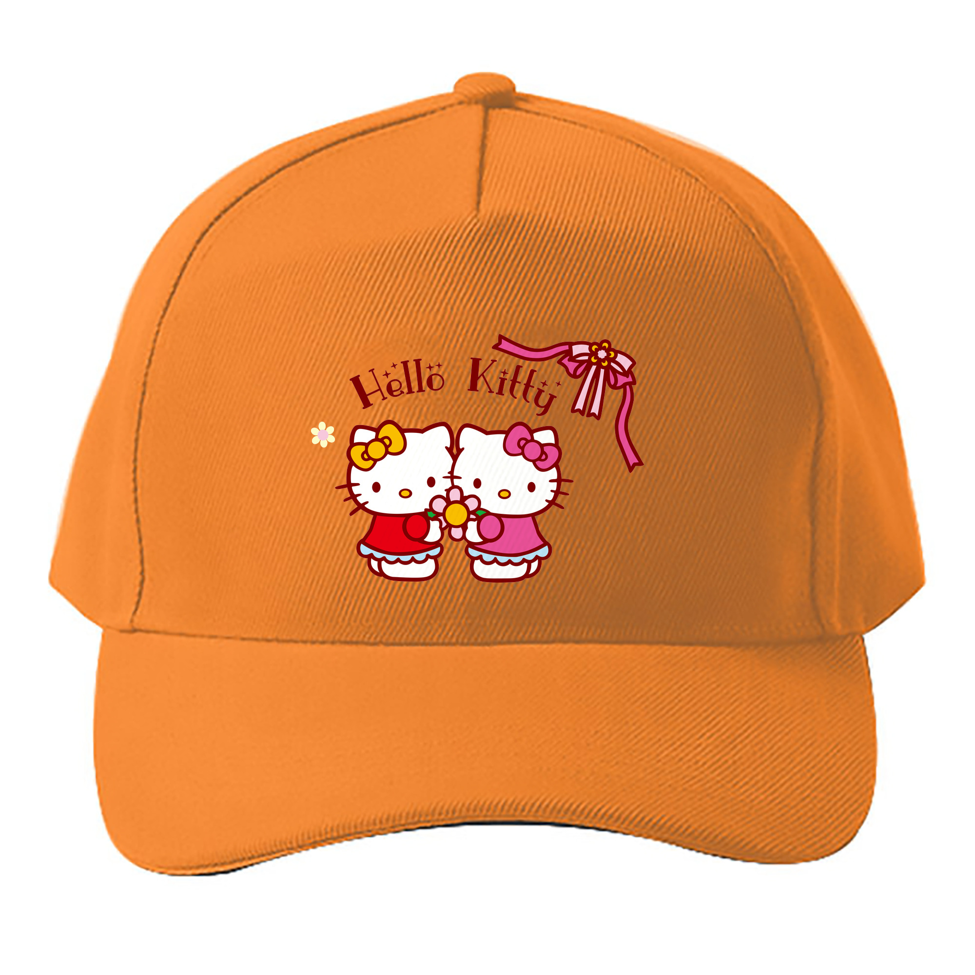 （画像用） Hello Kitty ハローキティ ベースボールキャップ 綿100％ 男女兼用 帽子 スポーツ