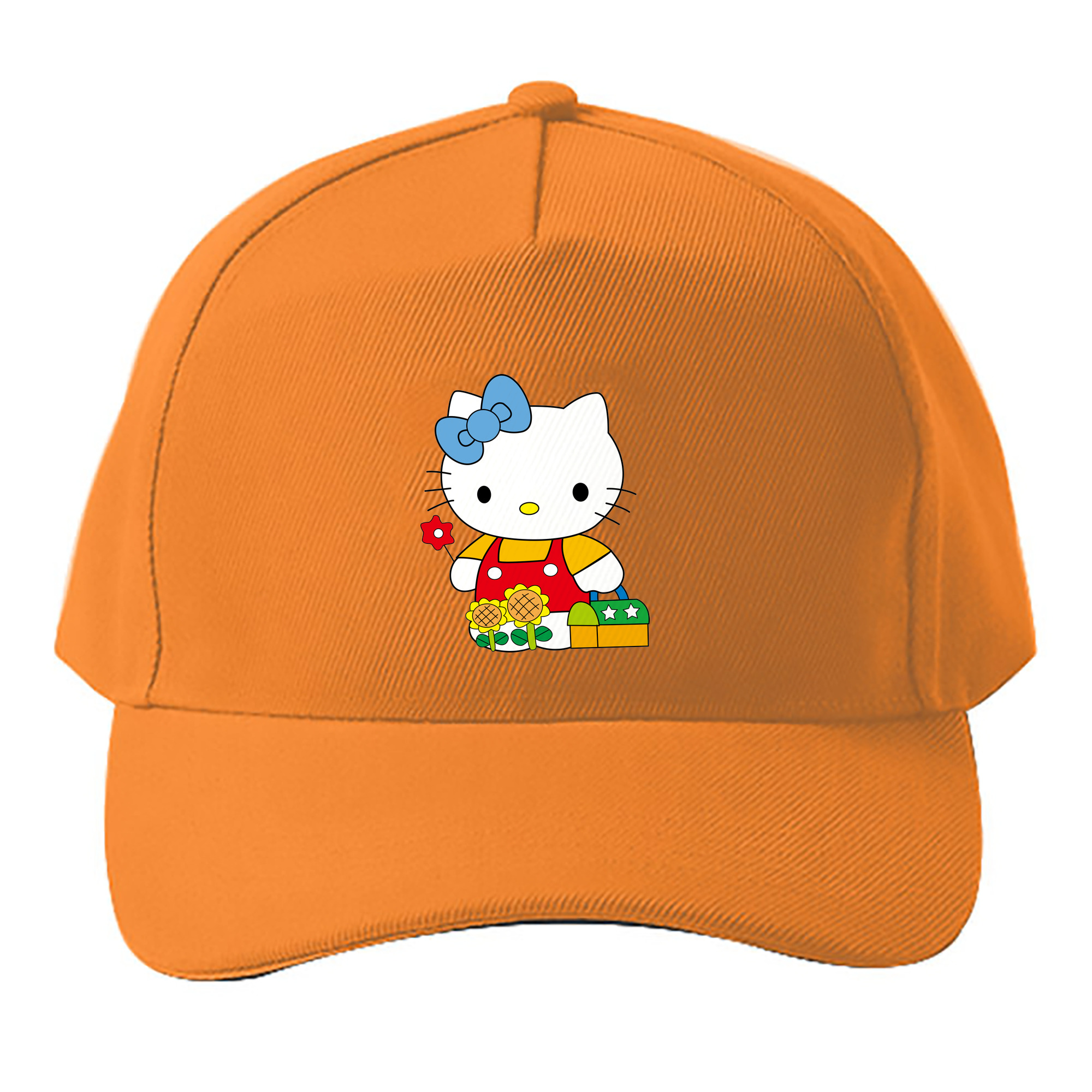 （画像用） Hello Kitty ハローキティ ベースボールキャップ 綿100％ 男女兼用 帽子 スポーツ