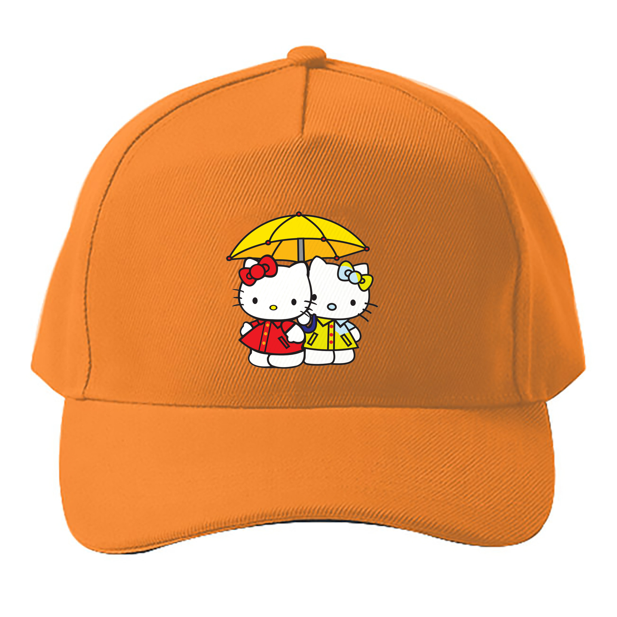 （画像用） Hello Kitty ハローキティ ベースボールキャップ 綿100％ 男女兼用 帽子 スポーツ