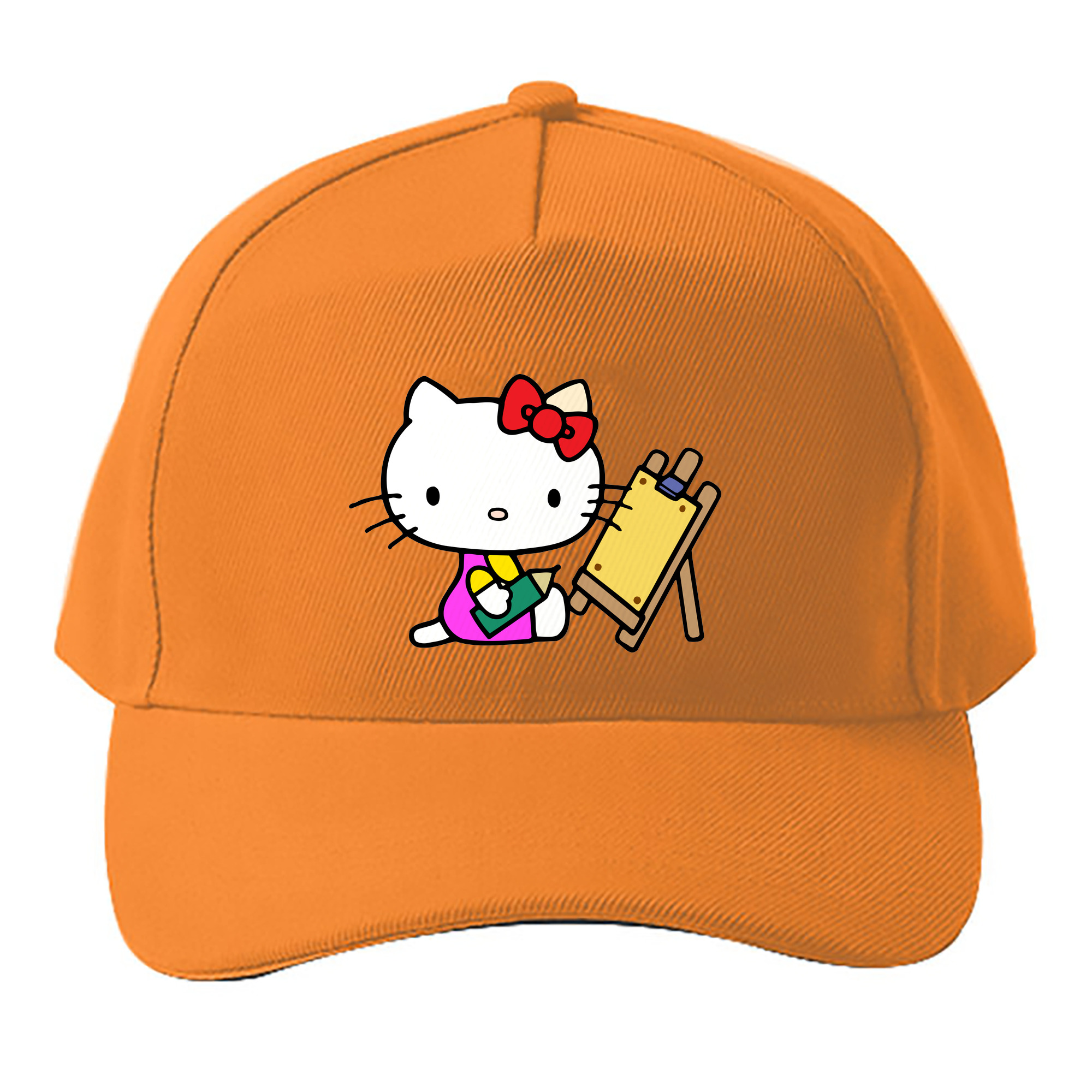 （画像用） Hello Kitty ハローキティ ベースボールキャップ 綿100％ 男女兼用 帽子 スポーツ