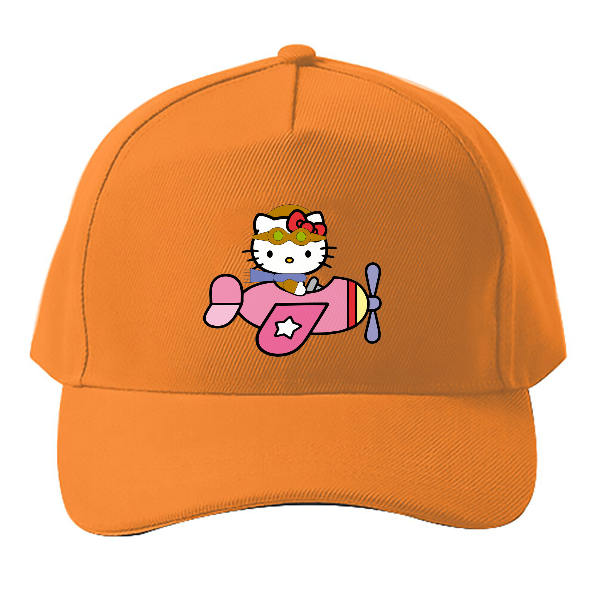 （画像用） Hello Kitty ハローキティ ベースボールキャップ 綿100％ 男女兼用 帽子 スポーツ