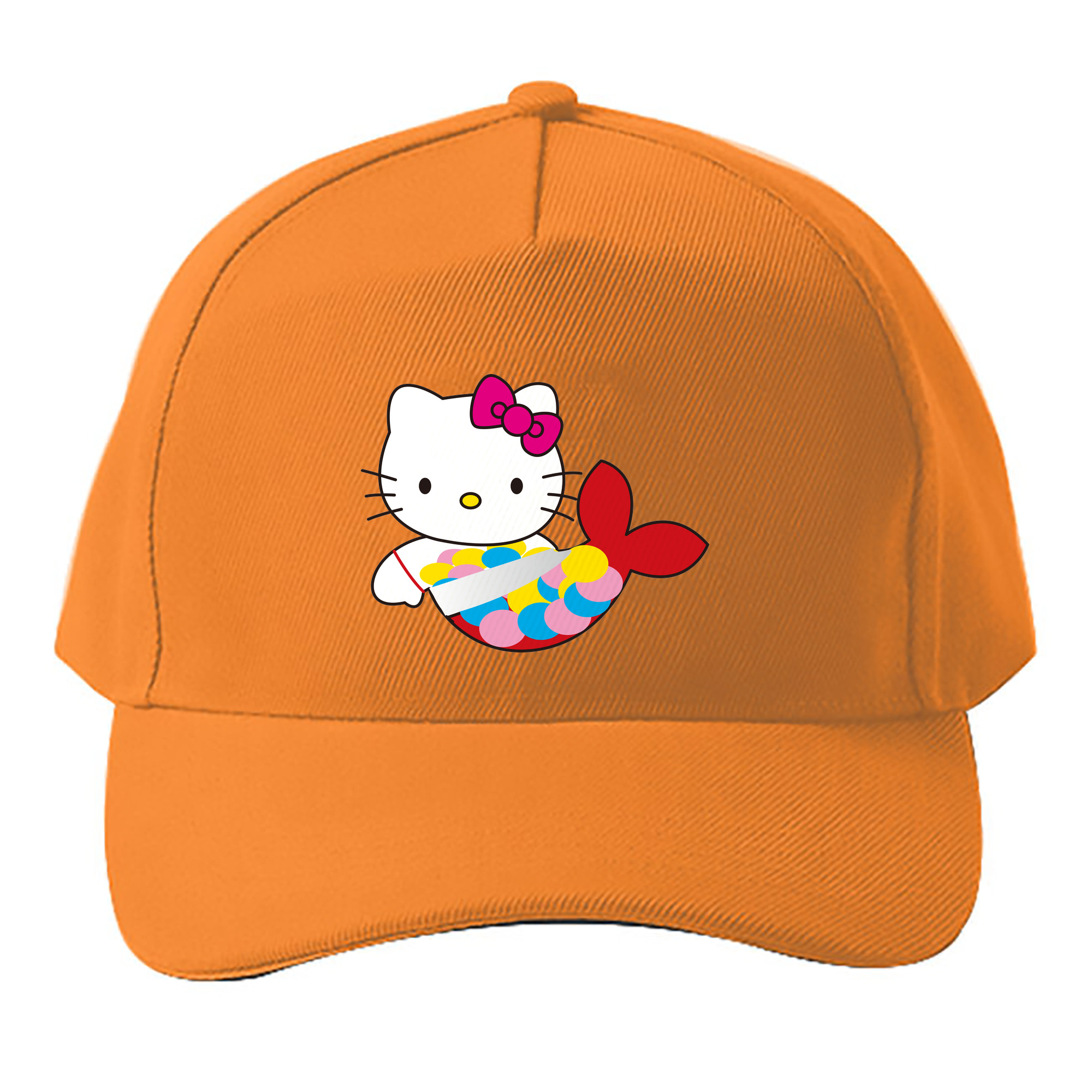 （画像用） Hello Kitty ハローキティ ベースボールキャップ 綿100％ 男女兼用 帽子 スポーツ
