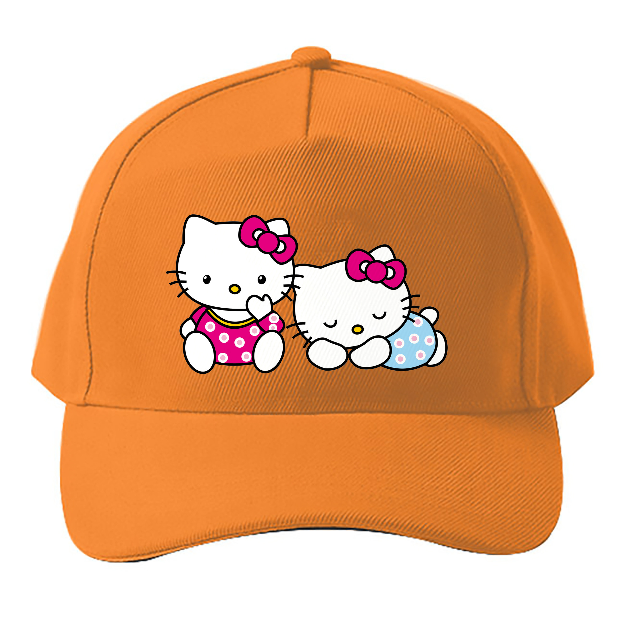 （画像用） Hello Kitty ハローキティ ベースボールキャップ 綿100％ 男女兼用 帽子 スポーツ