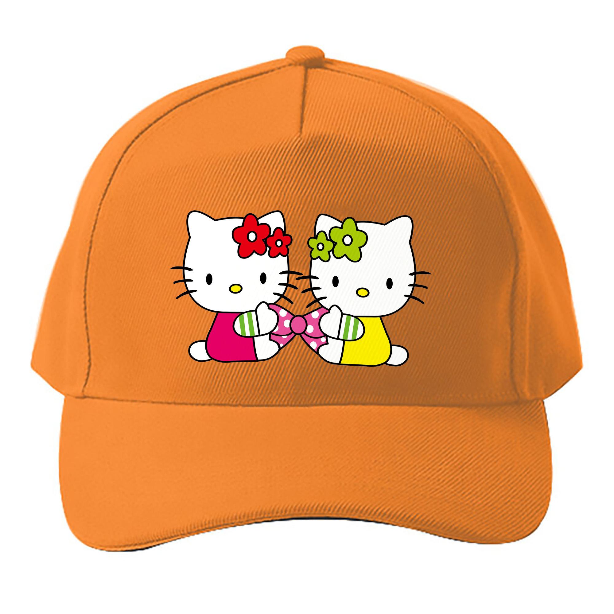 （画像用） Hello Kitty ハローキティ ベースボールキャップ 綿100％ 男女兼用 帽子 スポーツ
