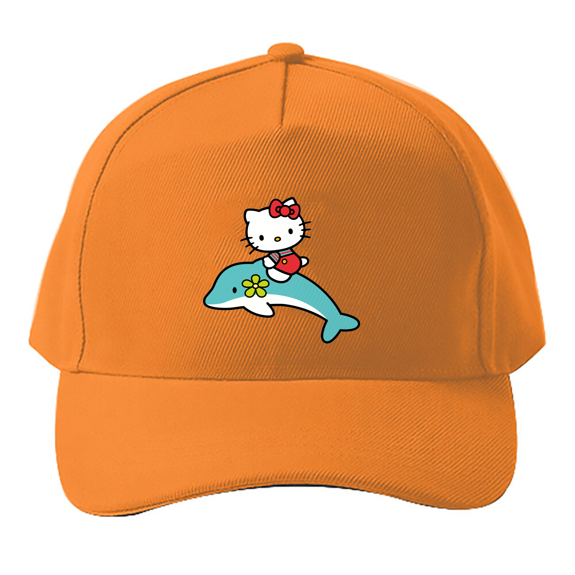 （画像用） Hello Kitty ハローキティ ベースボールキャップ 綿100％ 男女兼用 帽子 スポーツ