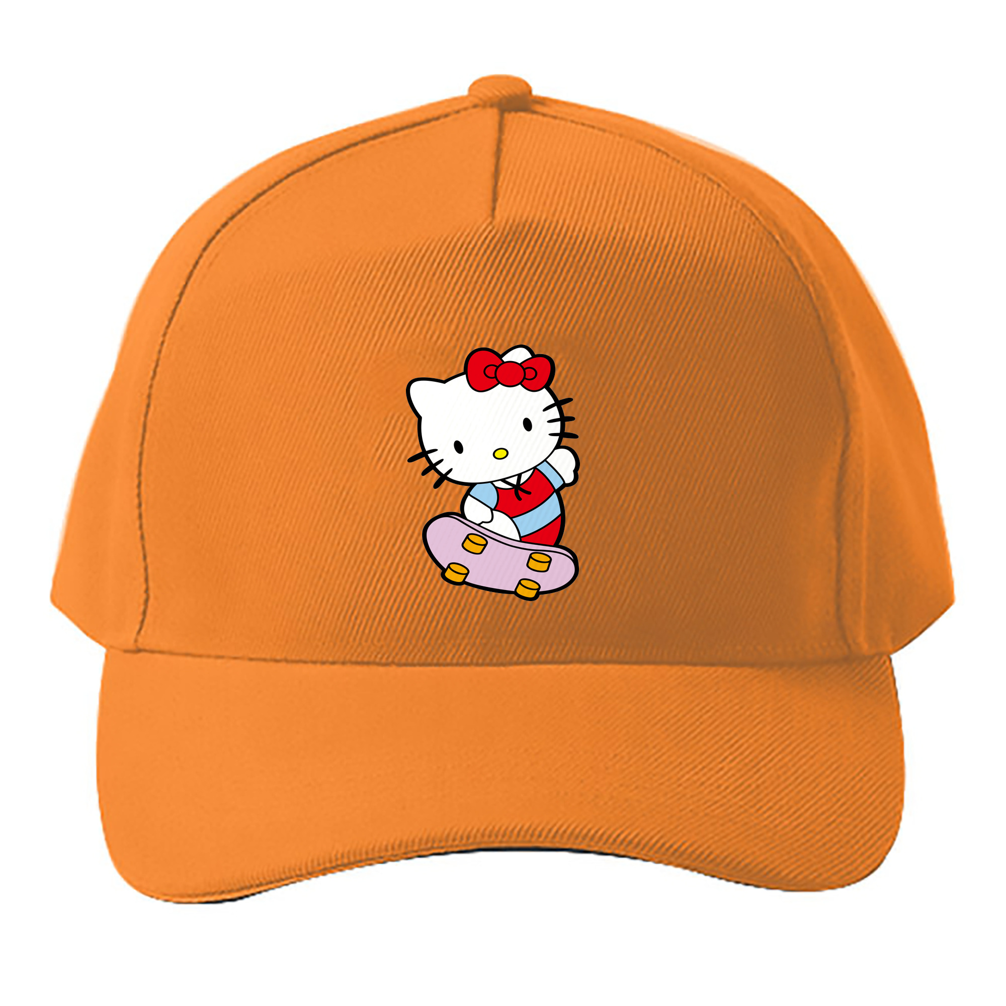 （画像用） Hello Kitty ハローキティ ベースボールキャップ 綿100％ 男女兼用 帽子 スポーツ