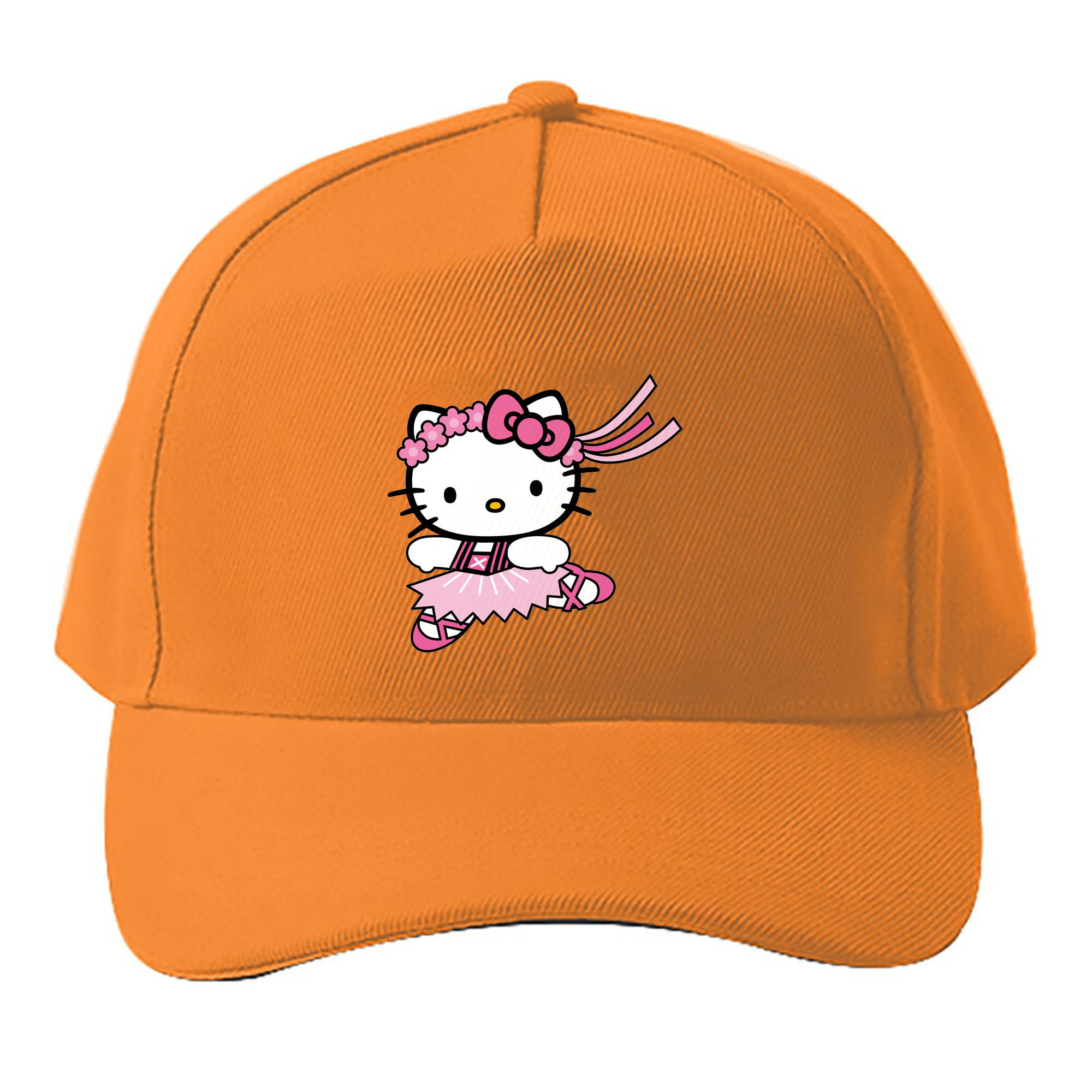 （画像用） Hello Kitty ハローキティ ベースボールキャップ 綿100％ 男女兼用 帽子 スポーツ