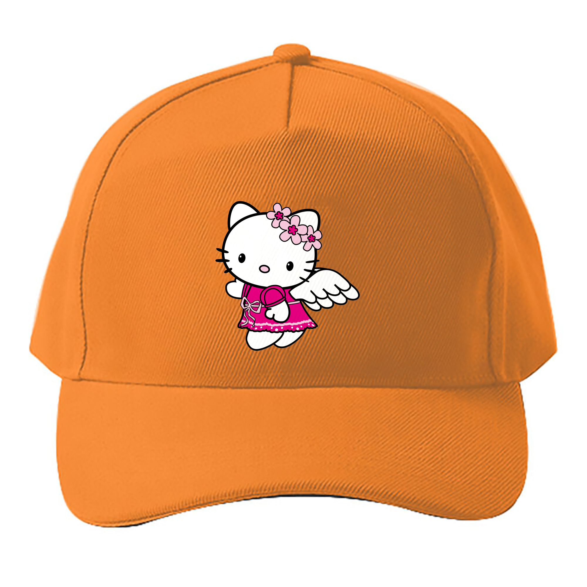 （画像用） Hello Kitty ハローキティ ベースボールキャップ 綿100％ 男女兼用 帽子 スポーツ