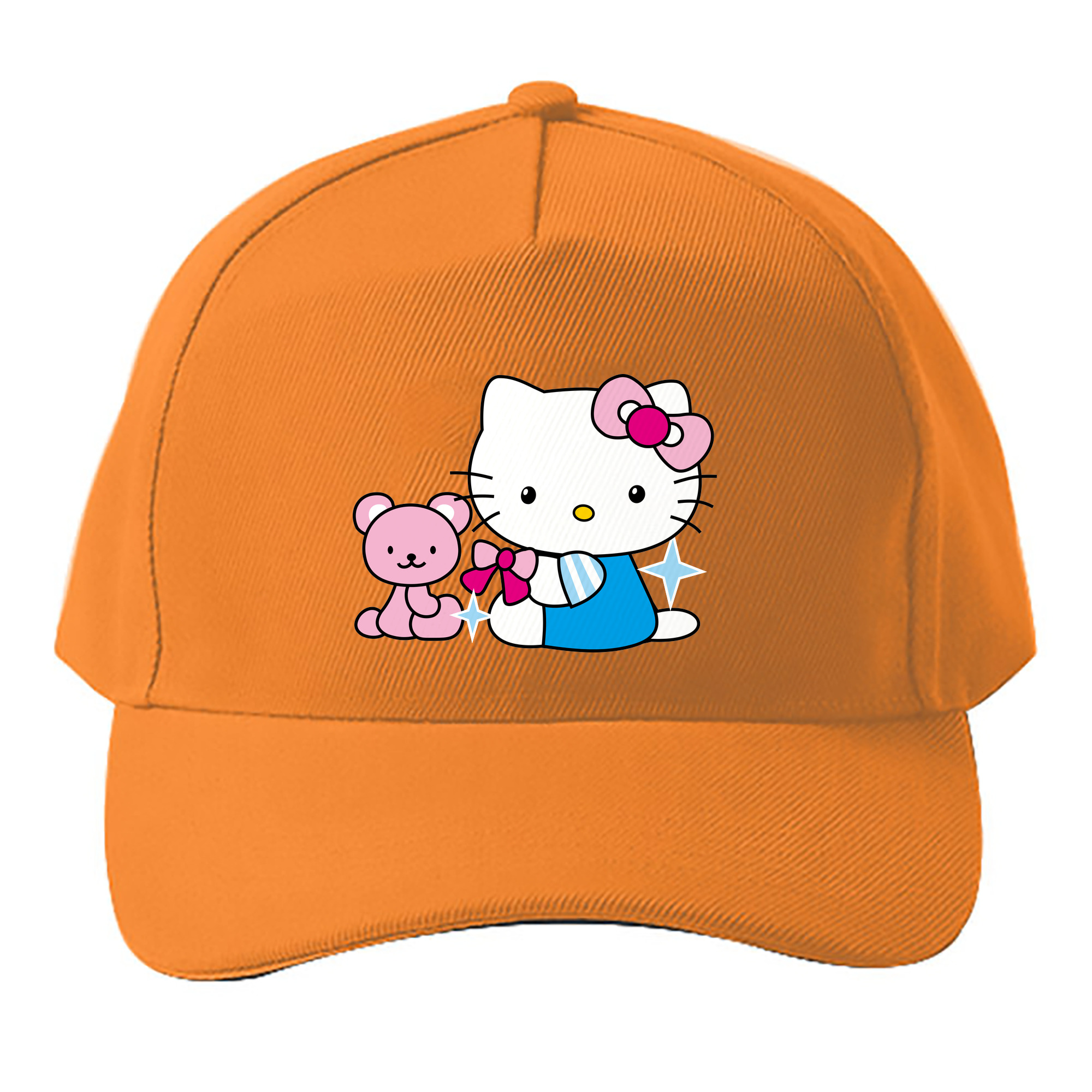 （画像用） Hello Kitty ハローキティ ベースボールキャップ 綿100％ 男女兼用 帽子 スポーツ