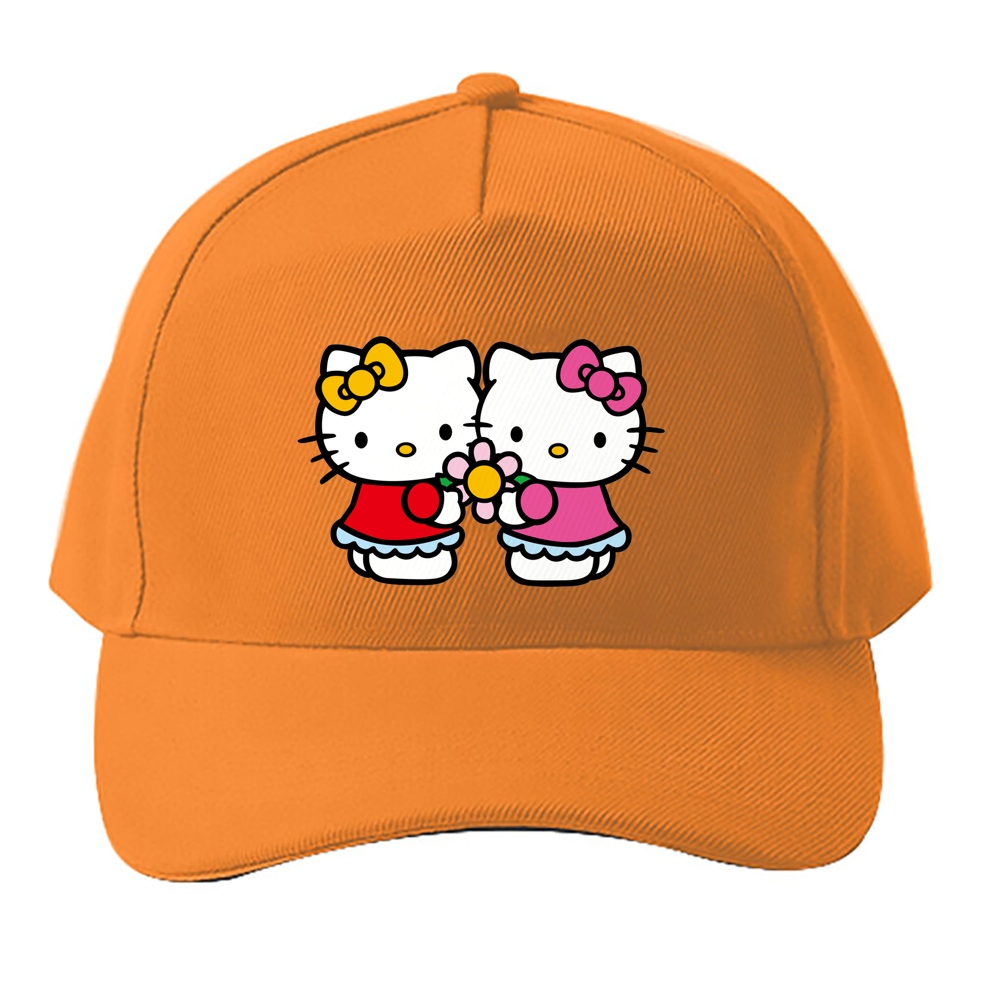 （画像用） Hello Kitty ハローキティ ベースボールキャップ 綿100％ 男女兼用 帽子 スポーツ