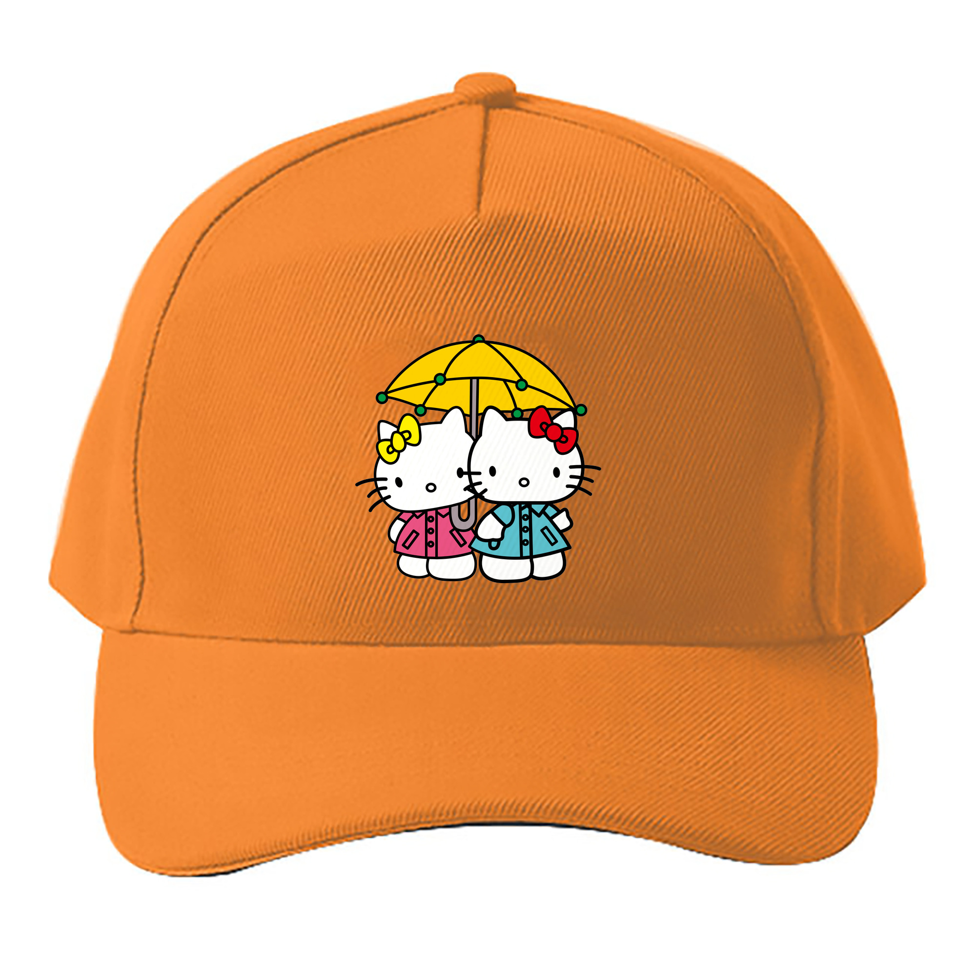 （画像用） Hello Kitty ハローキティ ベースボールキャップ 綿100％ 男女兼用 帽子 スポーツ